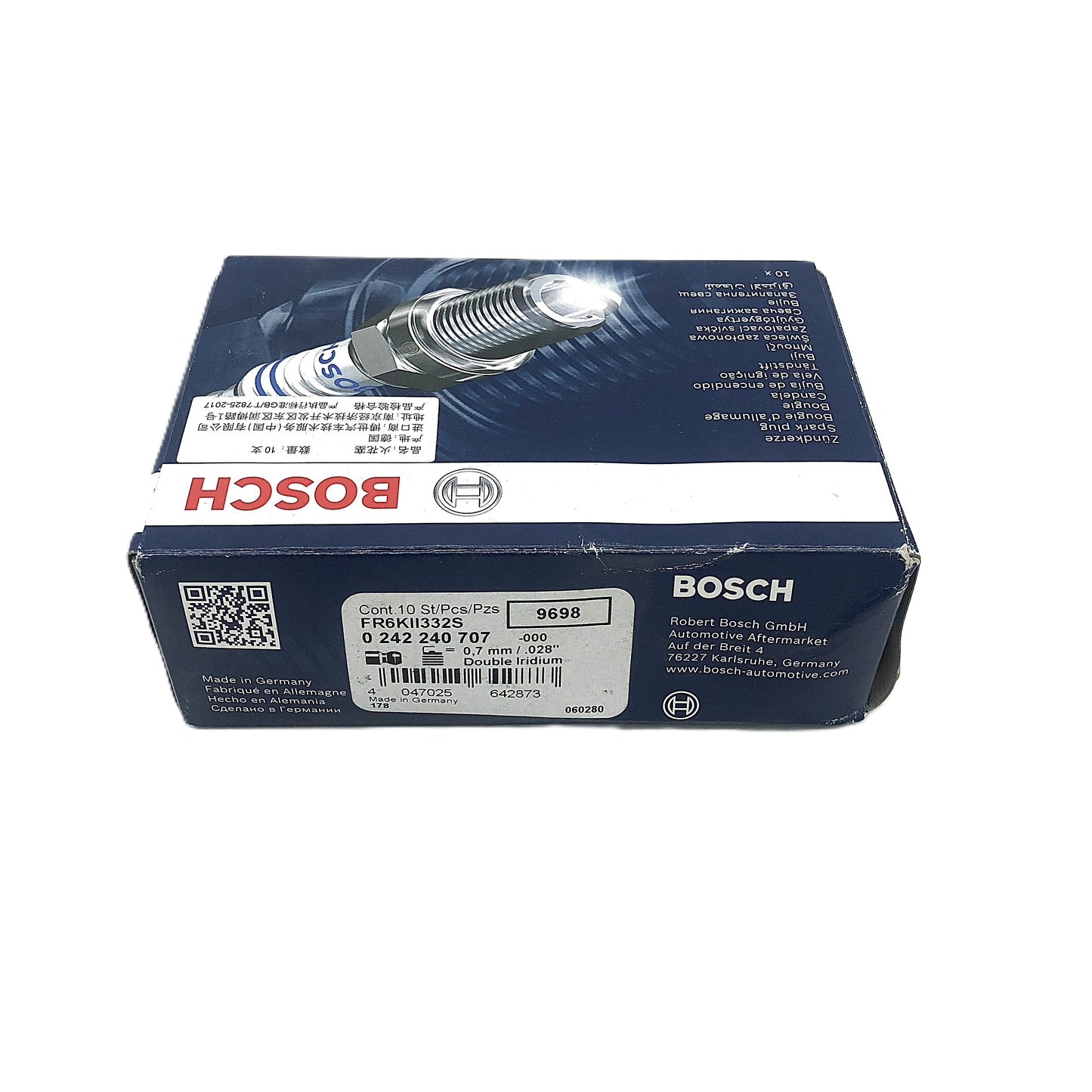 BOSCH Double Iridium Spark Plug 0242240707 FR6KII332S