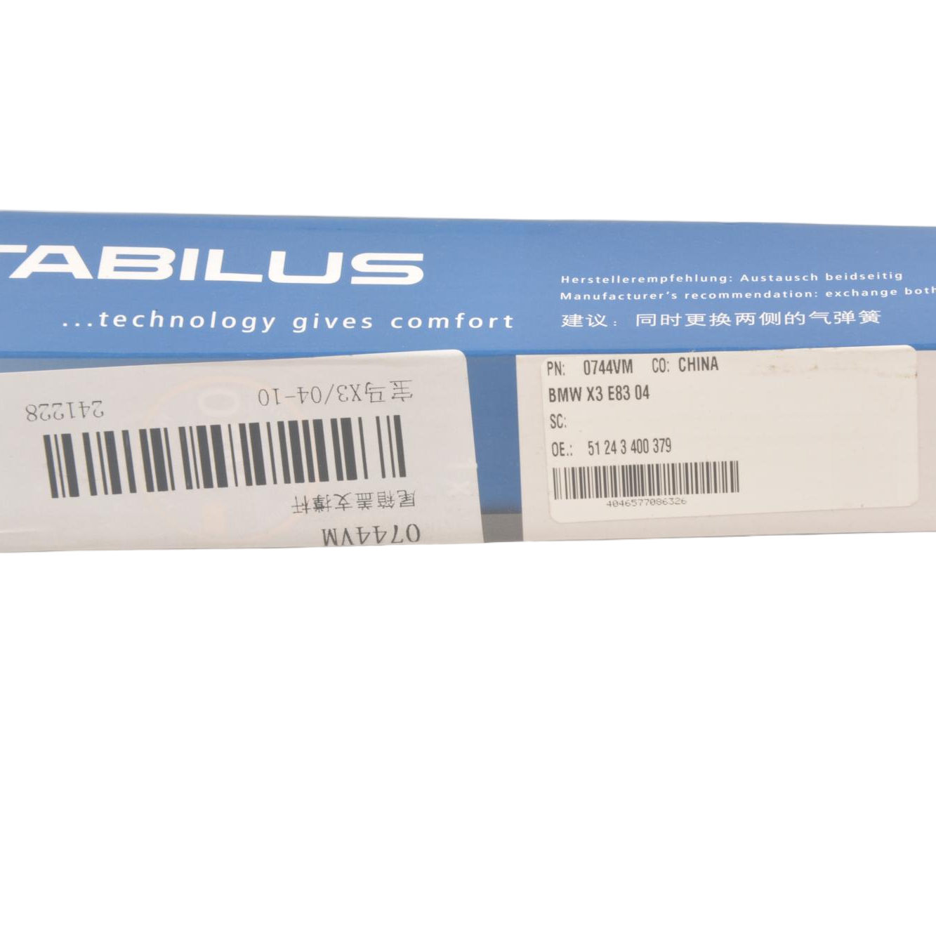 STABILUS Tailgate Strut 0744VM