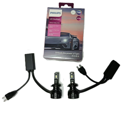 PHILIPS LED Headlight Ultinon Rally 3551 H7 12V 24V 50W LUM11972U3551X2