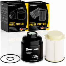 CANDRU Fuel Filter Kit 68157291AA+68197867AA for Ram 2500/3500/4500/5500 6.7L Cummins Turbo Diesel Engine