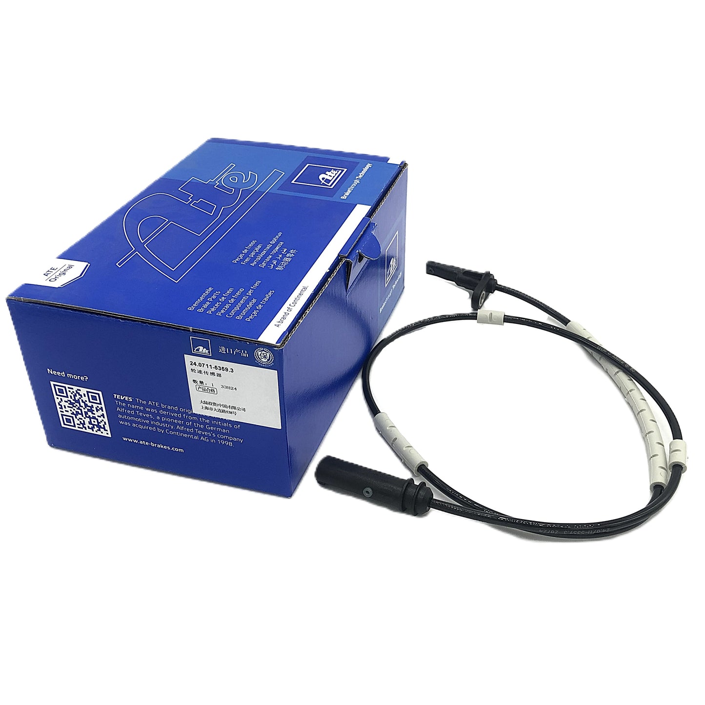 ATE ABS Wheel Speed Sensor Rear 24.0711-5359.3 360375