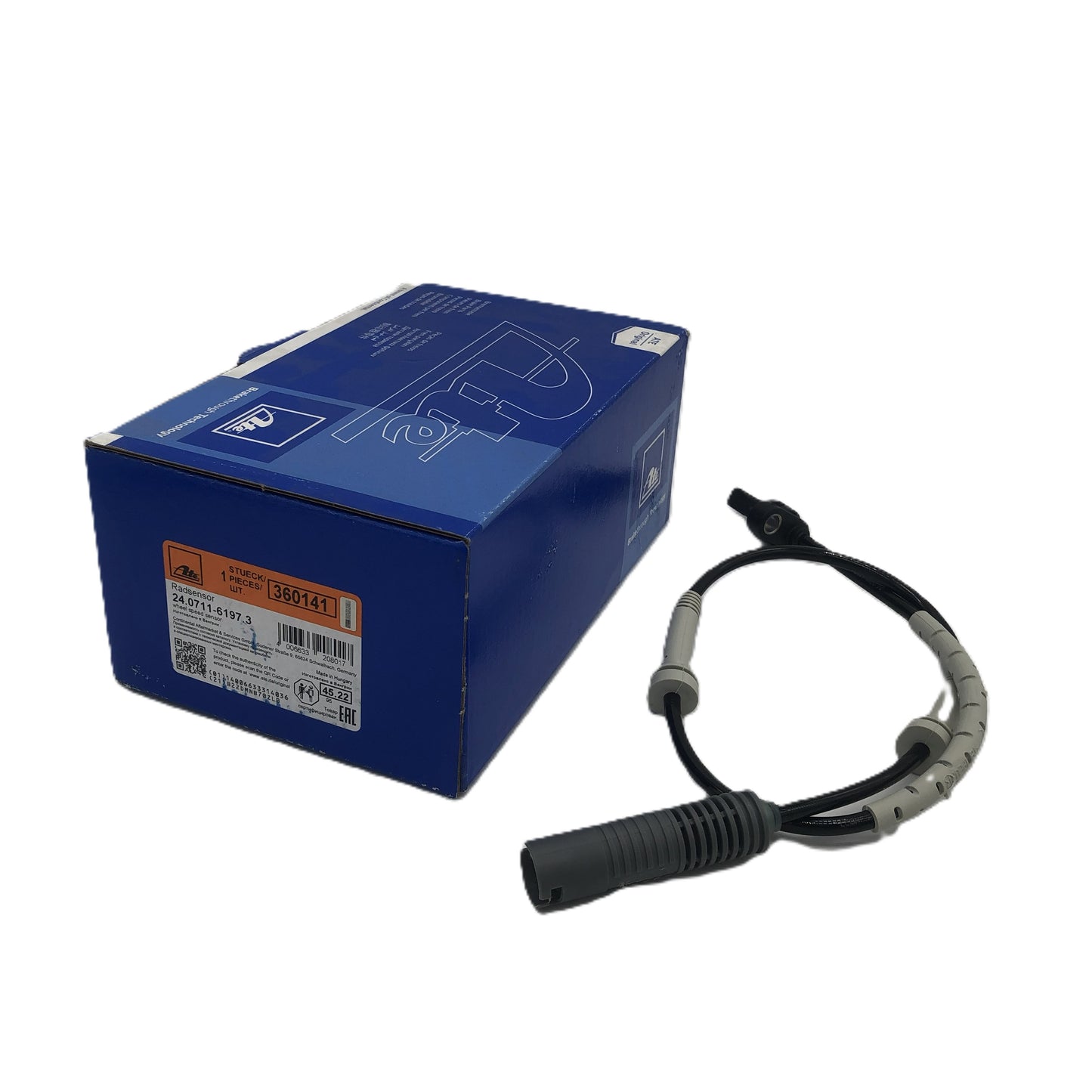 ATE Front ABS Wheel Speed Sensor 24.0711-6197.3/­360141