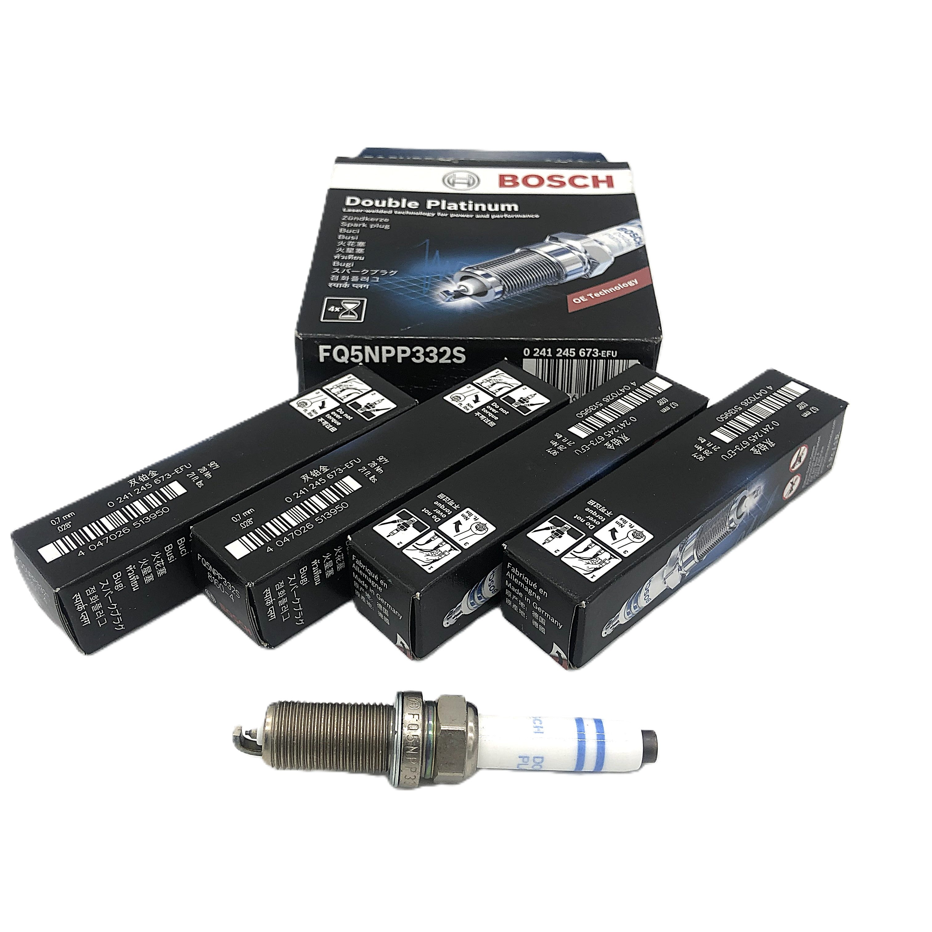 BOSCH Double Platinum Spark Plug 0241245673 FQ5NPP332S