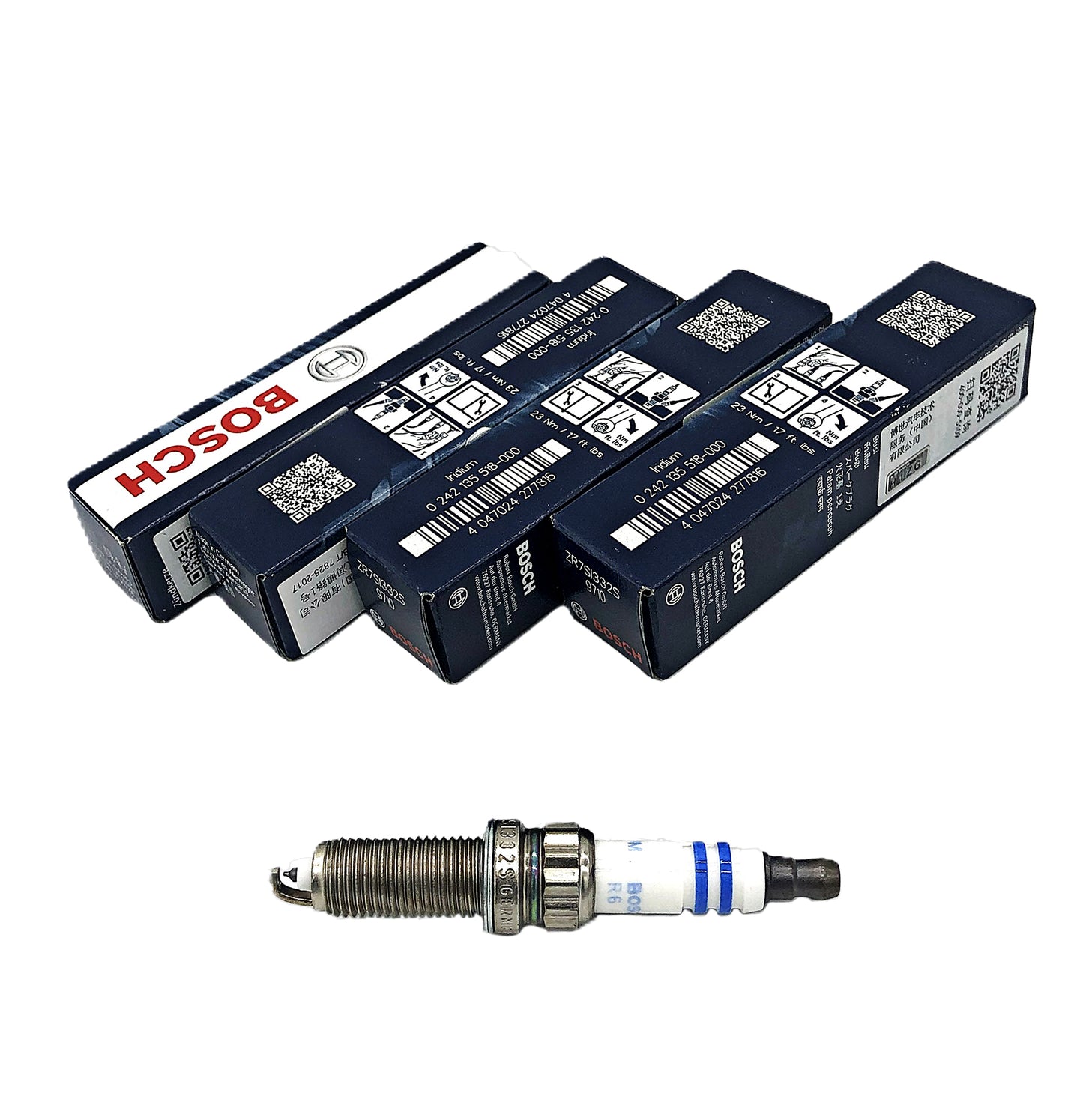 BOSCH Iridium Spark Plug 0242135518 ZR7SI332S