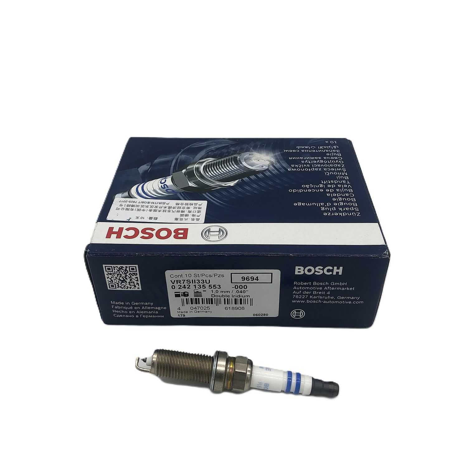 BOSCH Double Iridium Spark Plug 0242135553 VR7SII33U