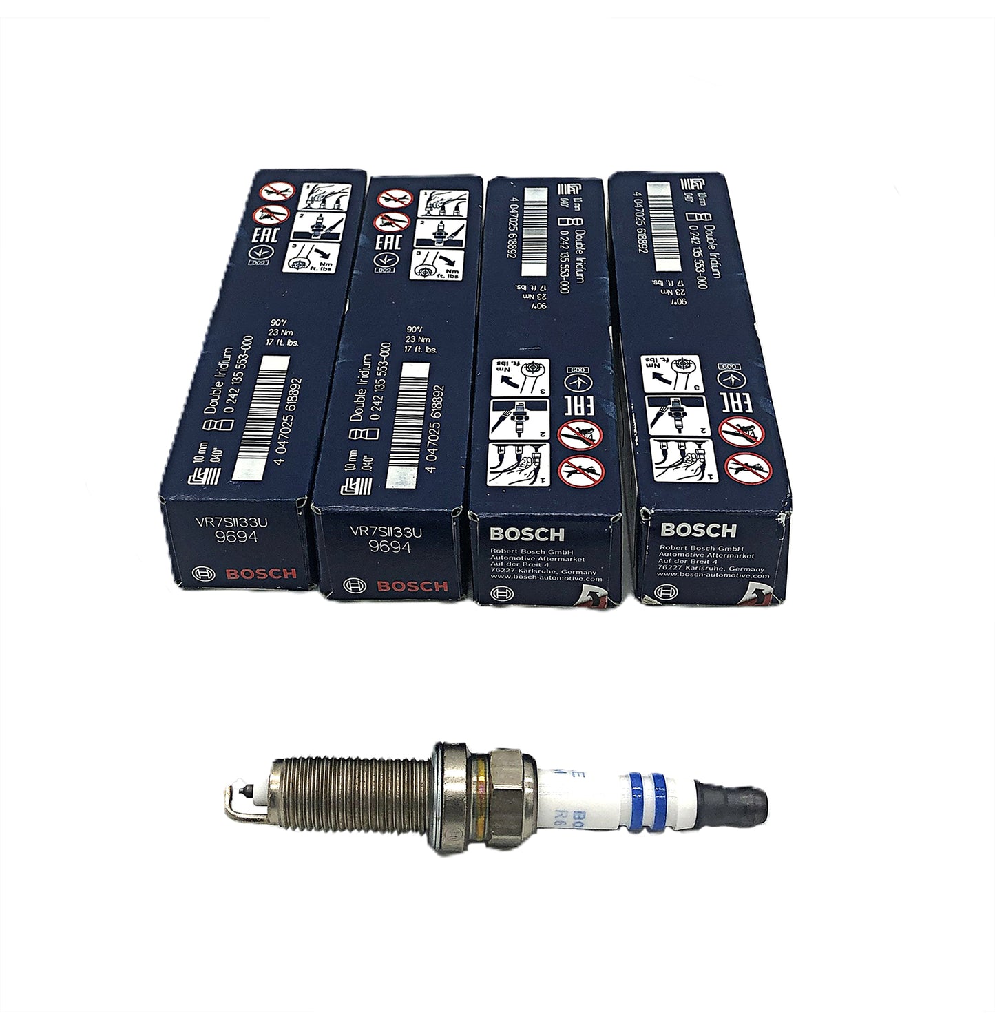 BOSCH Double Iridium Spark Plug 0242135553 VR7SII33U