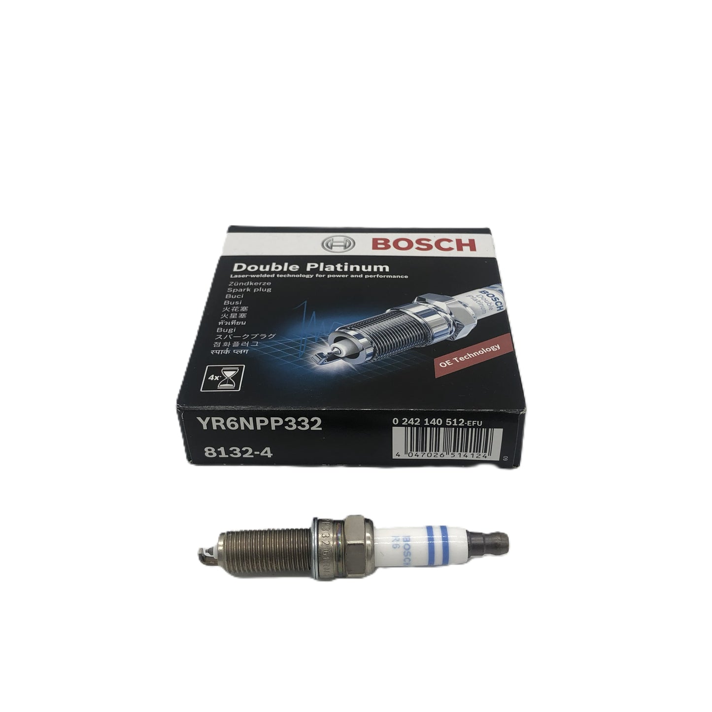 BOSCH Double Platinum Spark Plug 0242140512 YR6NPP332