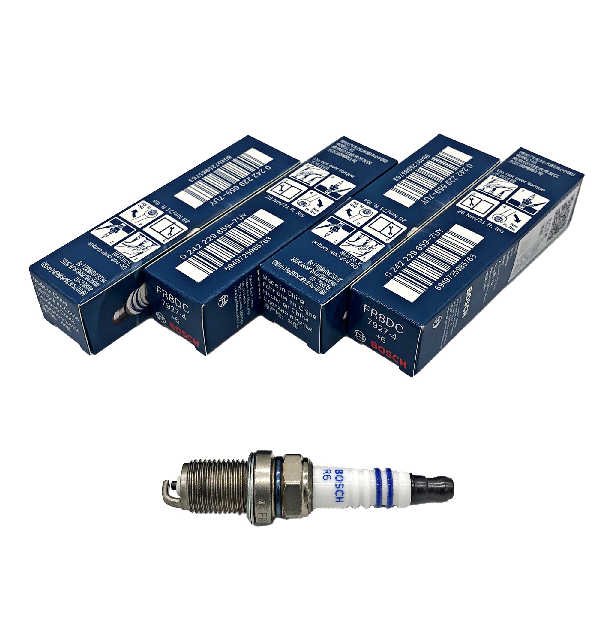BOSCH Copper with Nickel Spark Plug 0242229659 FR8DC+