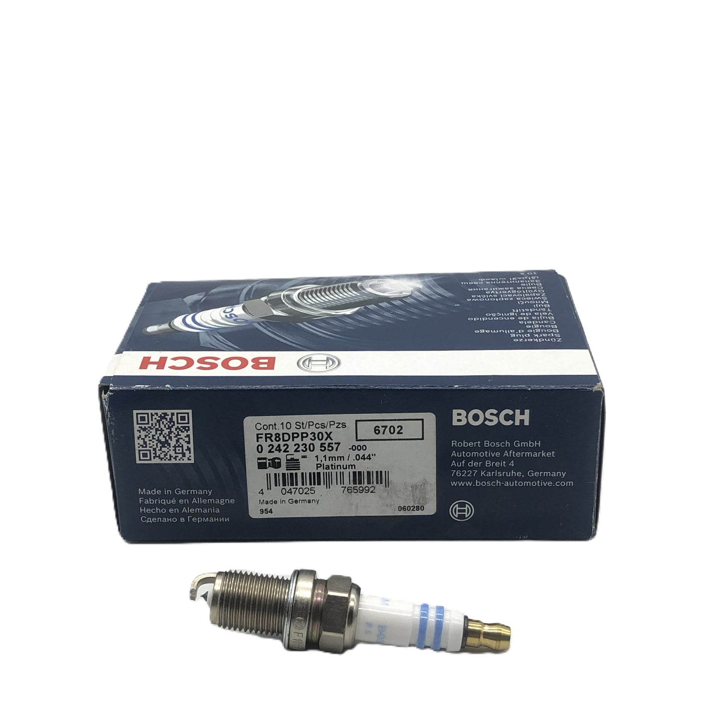 BOSCH Laser Platinum Spark Plug 0242230557 FR8DPP30X