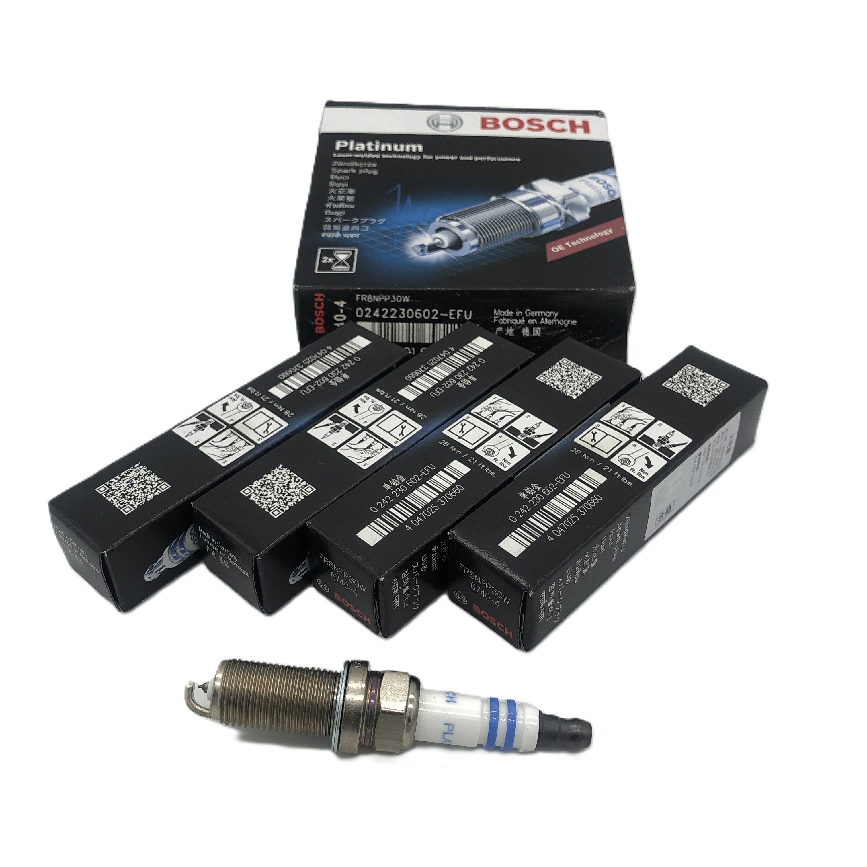 BOSCH Laser Platinum Spark Plug 0242230602 FR8NPP30W
