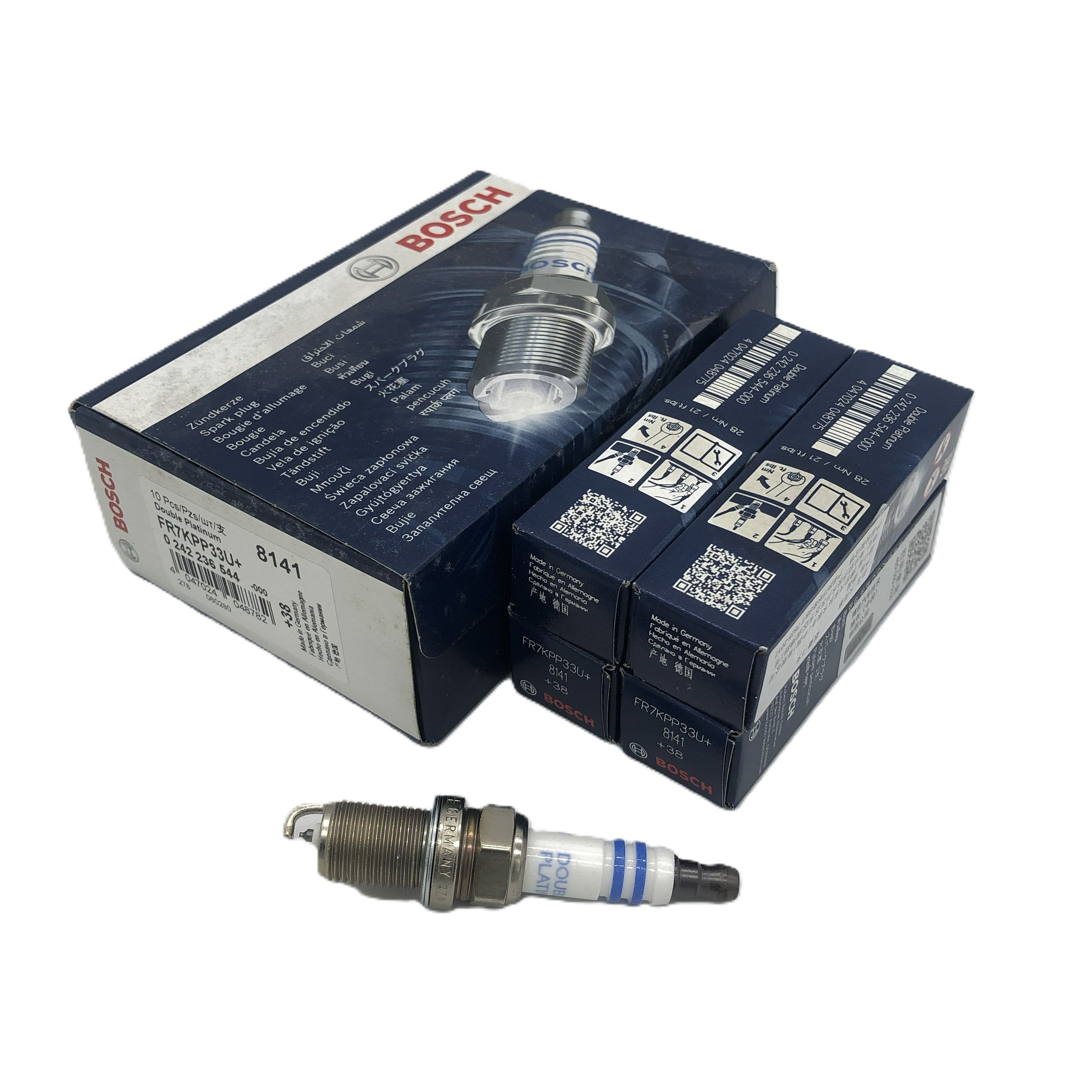 BOSCH Double Platinum Spark Plug 0242236544 FR7KPP33U+
