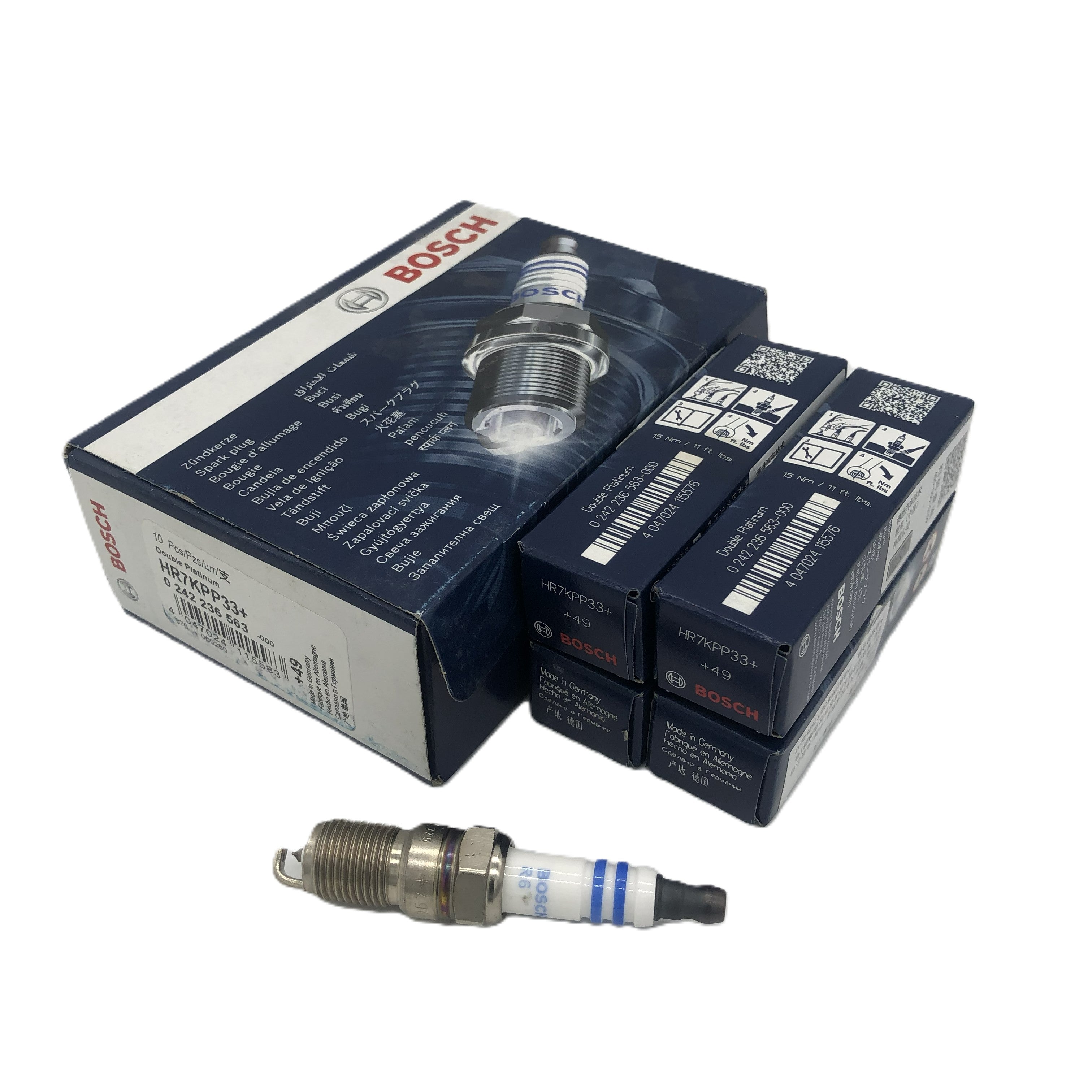 BOSCH Double Platinum Spark Plug 0242236563 HR7KPP33+