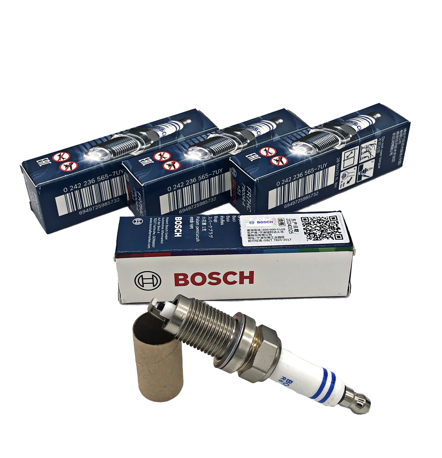 BOSCH Copper with Nickel Spark Plug 0242236565 FR7HC+