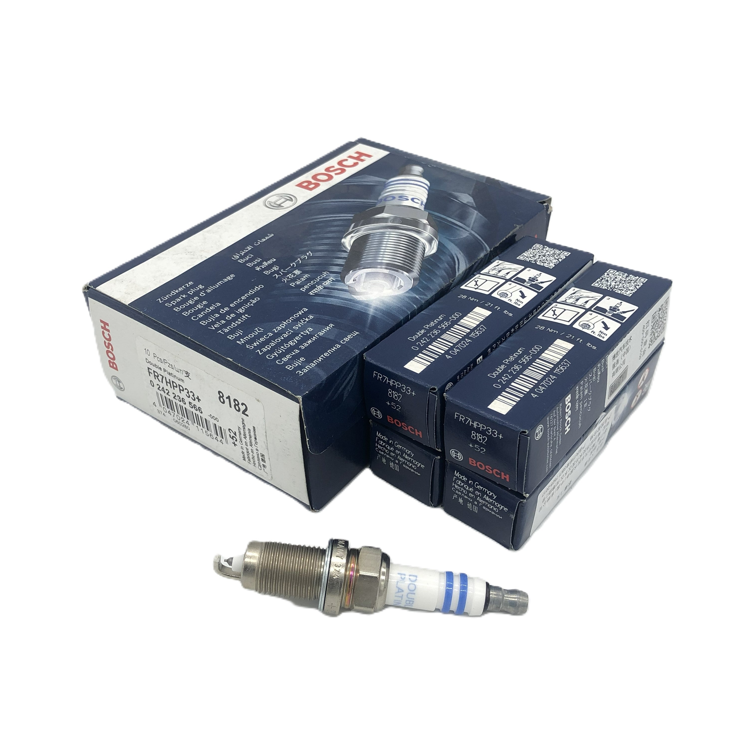 BOSCH Double Platinum Spark Plug 0242236566 FR7HPP33+