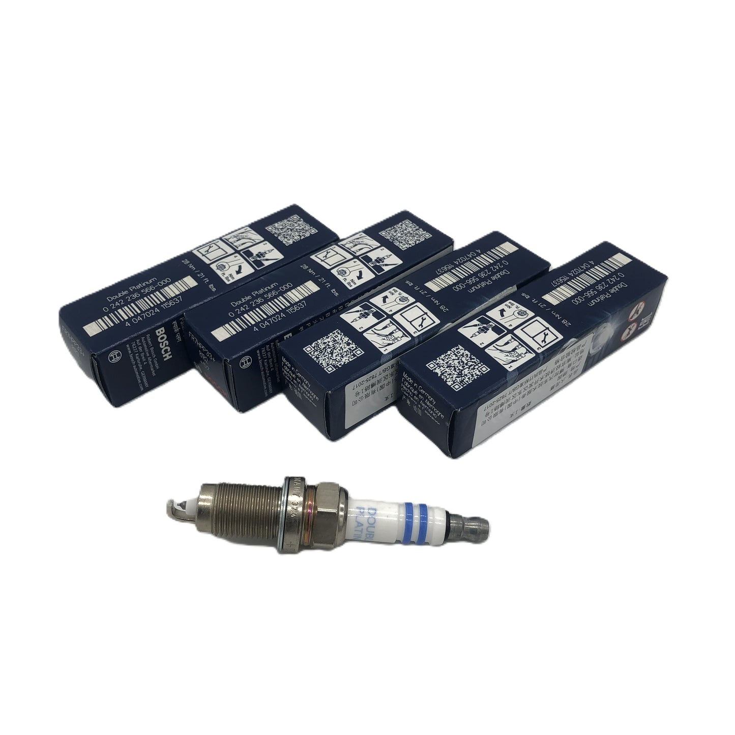 BOSCH Double Platinum Spark Plug 0242236566 FR7HPP33+