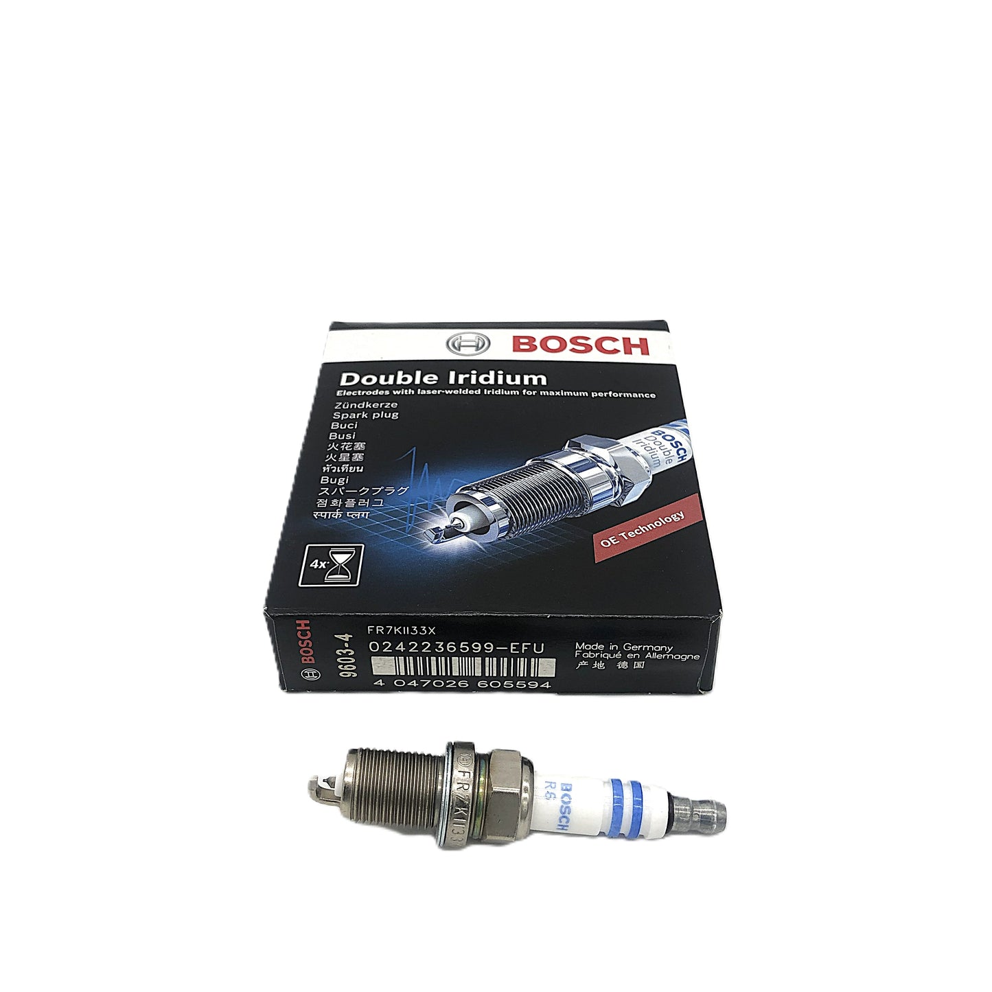 BOSCH Double Iridium Spark Plug 0242236599 FR7KII33X