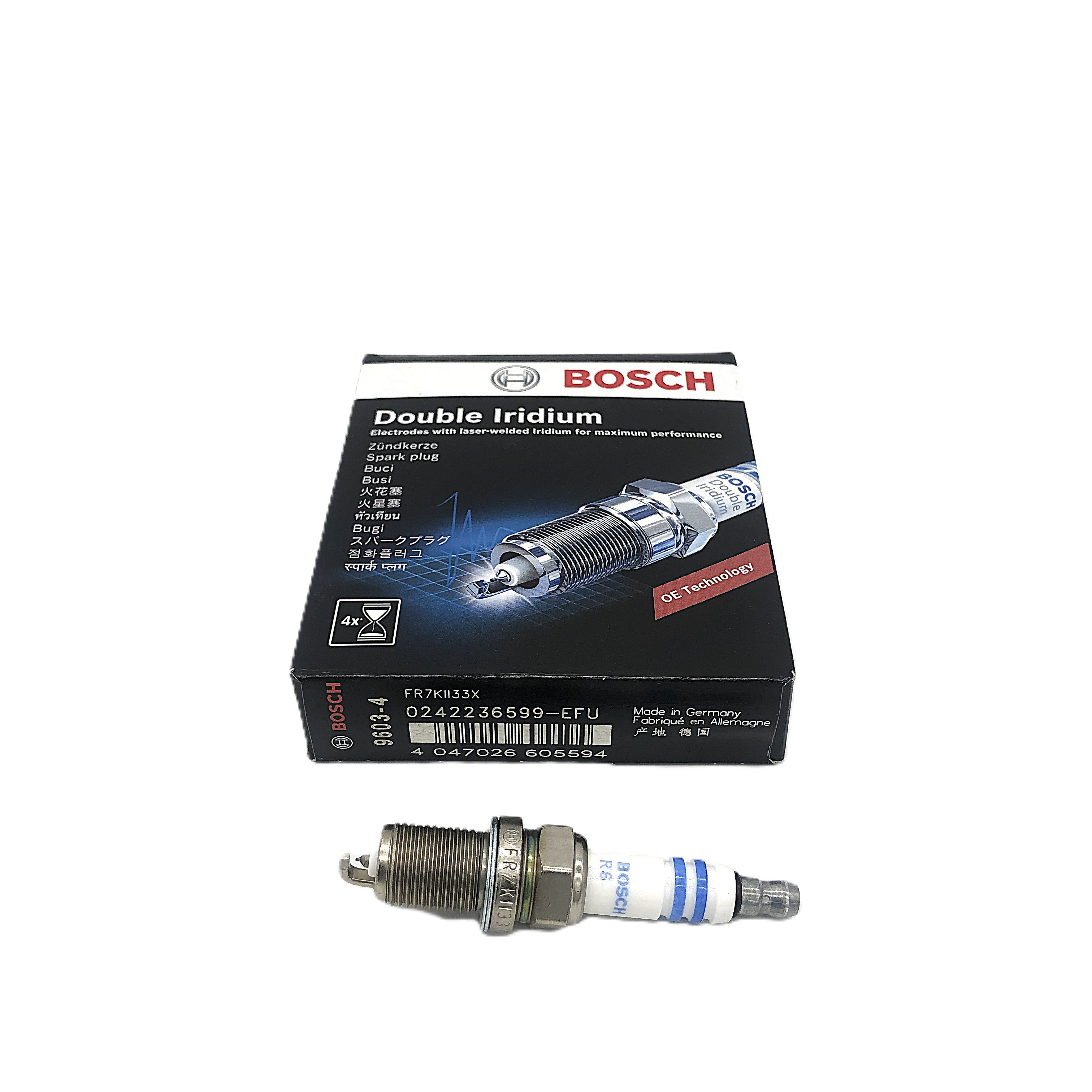 BOSCH Double Iridium Spark Plug 0242236599 FR7KII33X