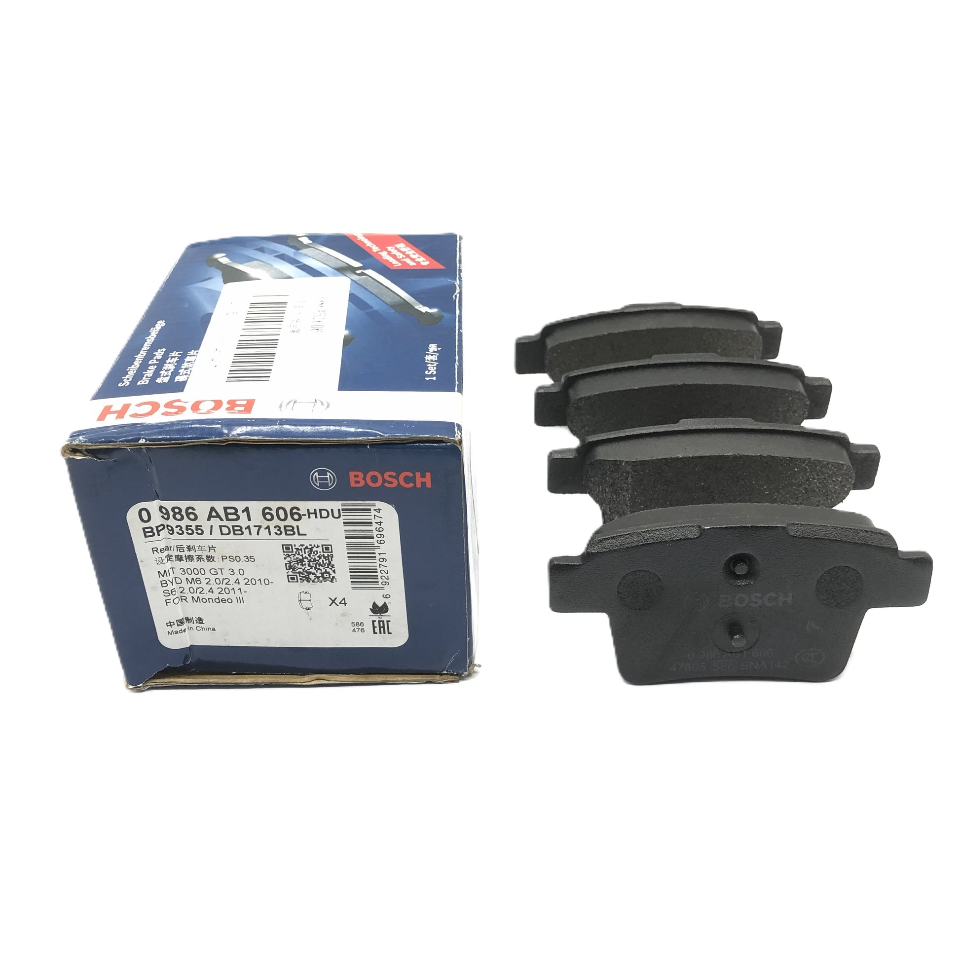 BOSCH Rear Low-Metal Disc Brake Pad Set 0986AB1606 image 7 Candru