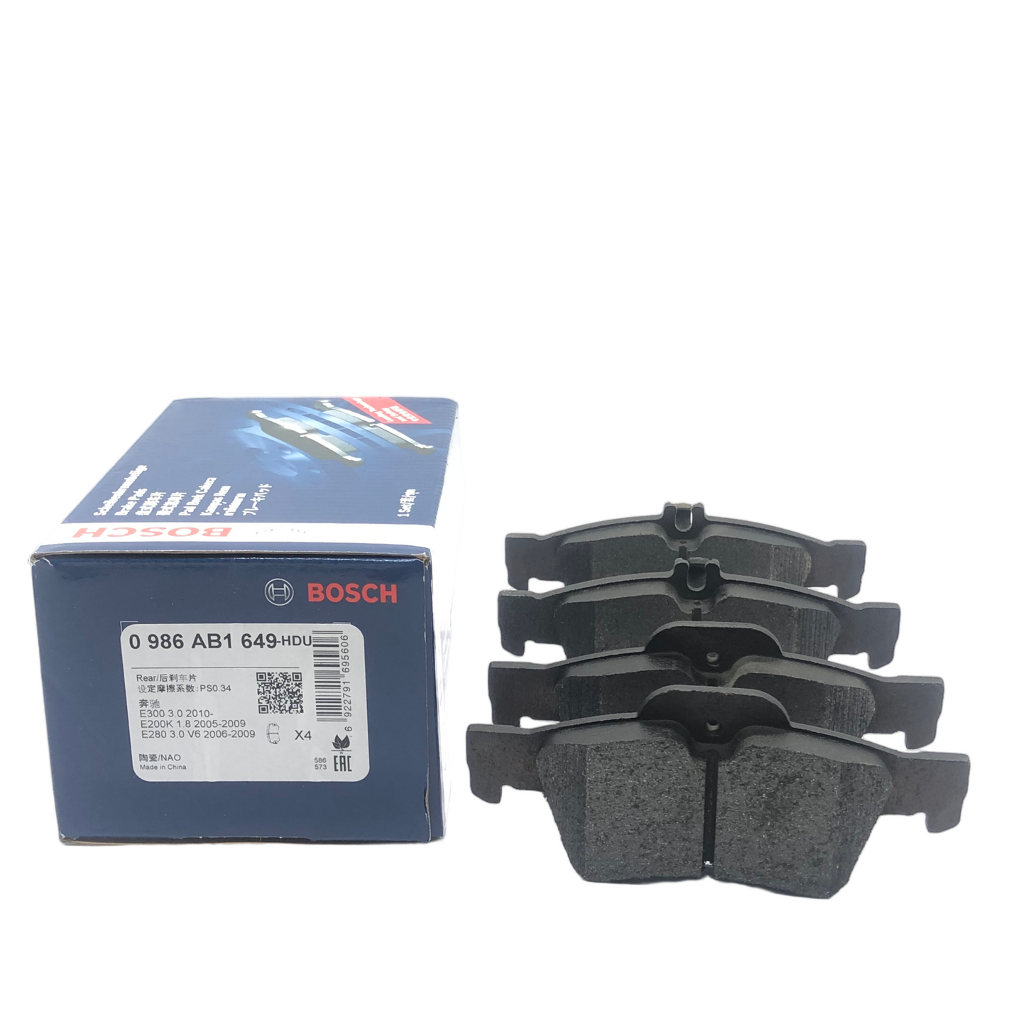 BOSCH Rear Disc Brake Pad Set 0986AB1649