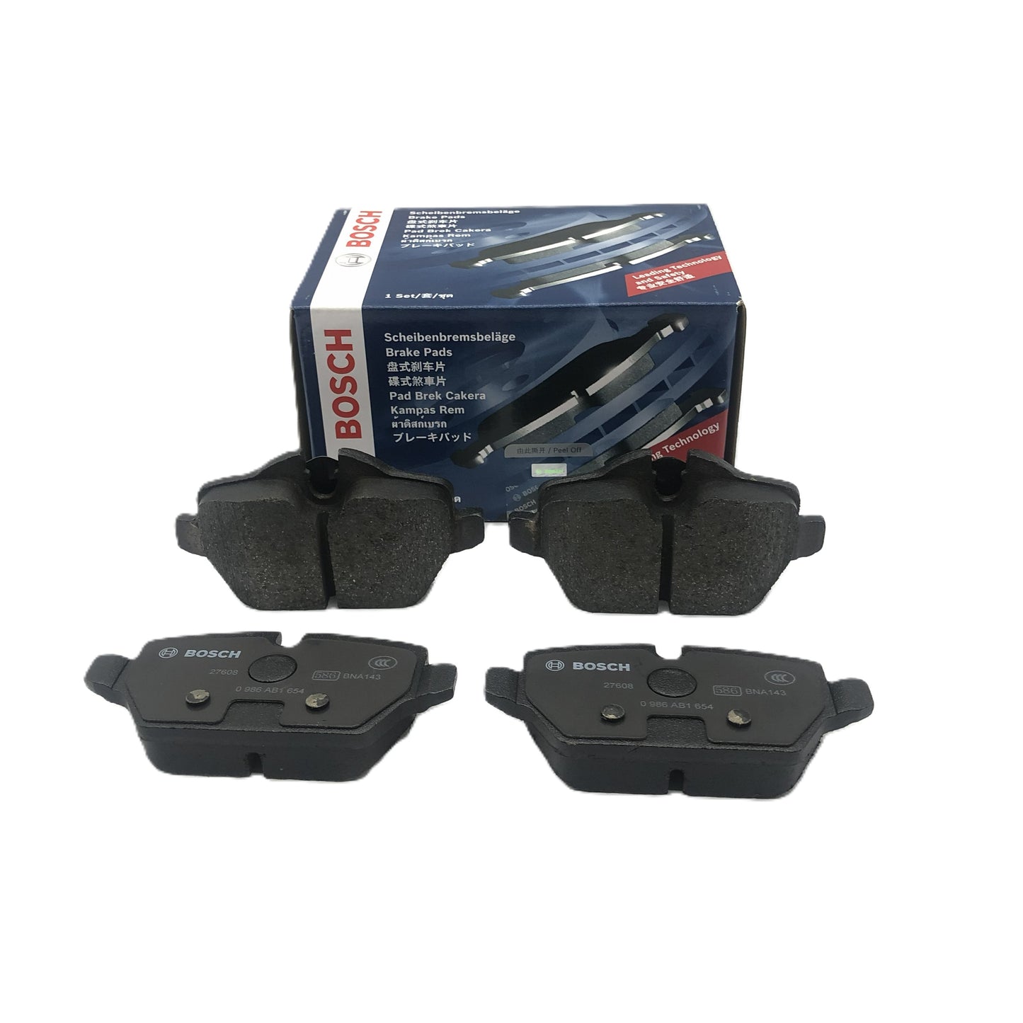 BOSCH Rear Disc Brake Pad Set 0986AB1654