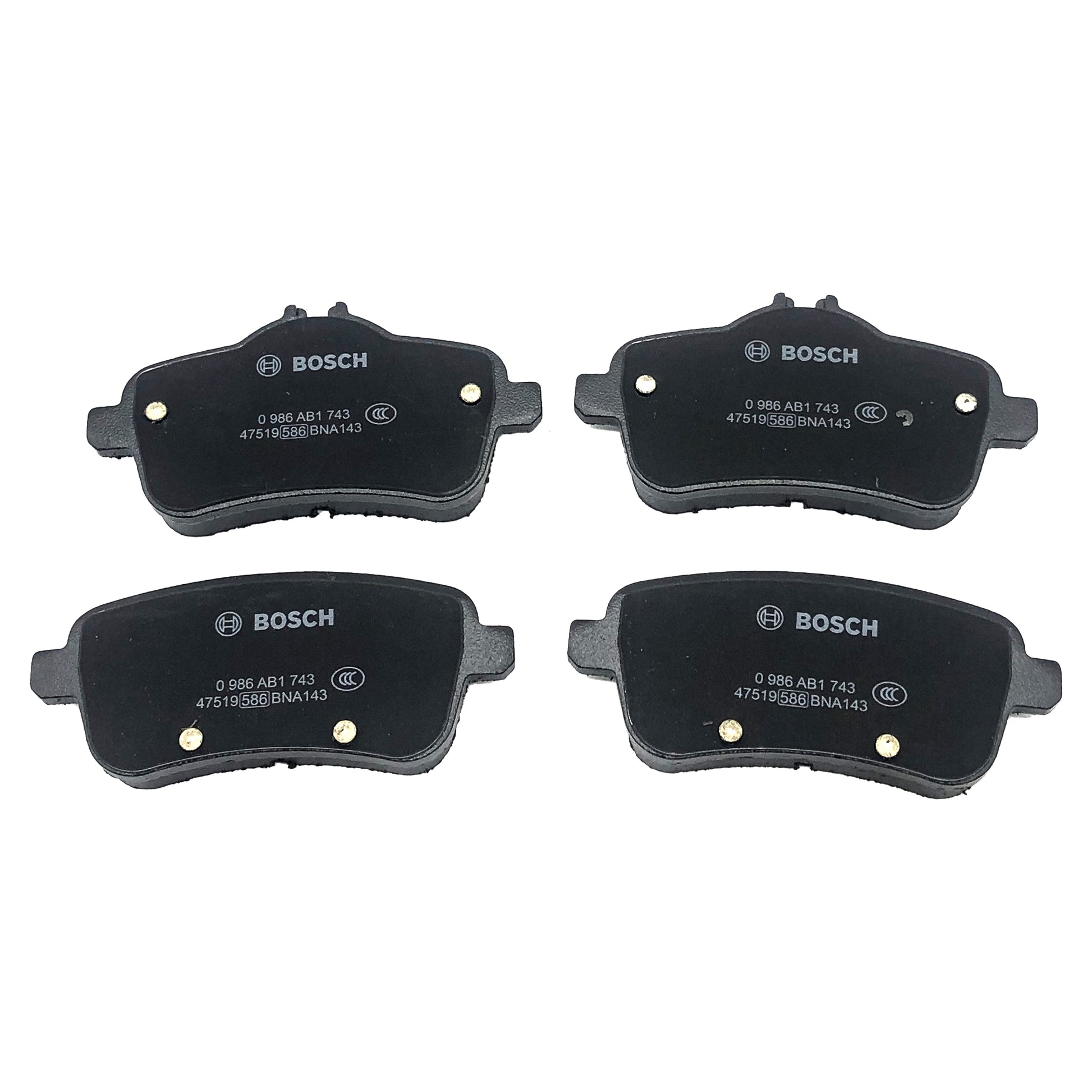 BOSCH Rear Disc Brake Pad Set 0986AB1743 image 2 Candru