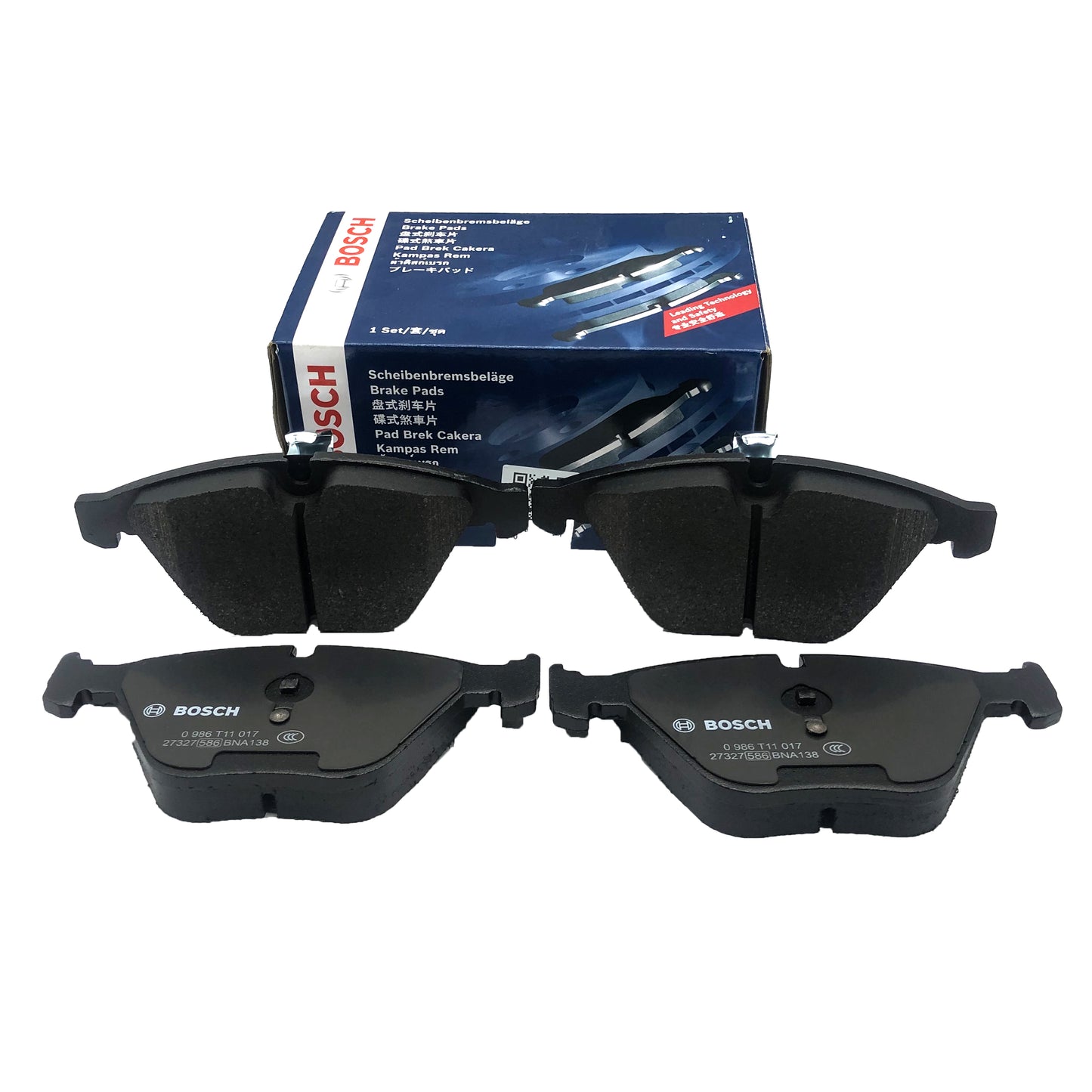 BOSCH Front Disc Brake Pad Set 0986T11017 image 1 Candru