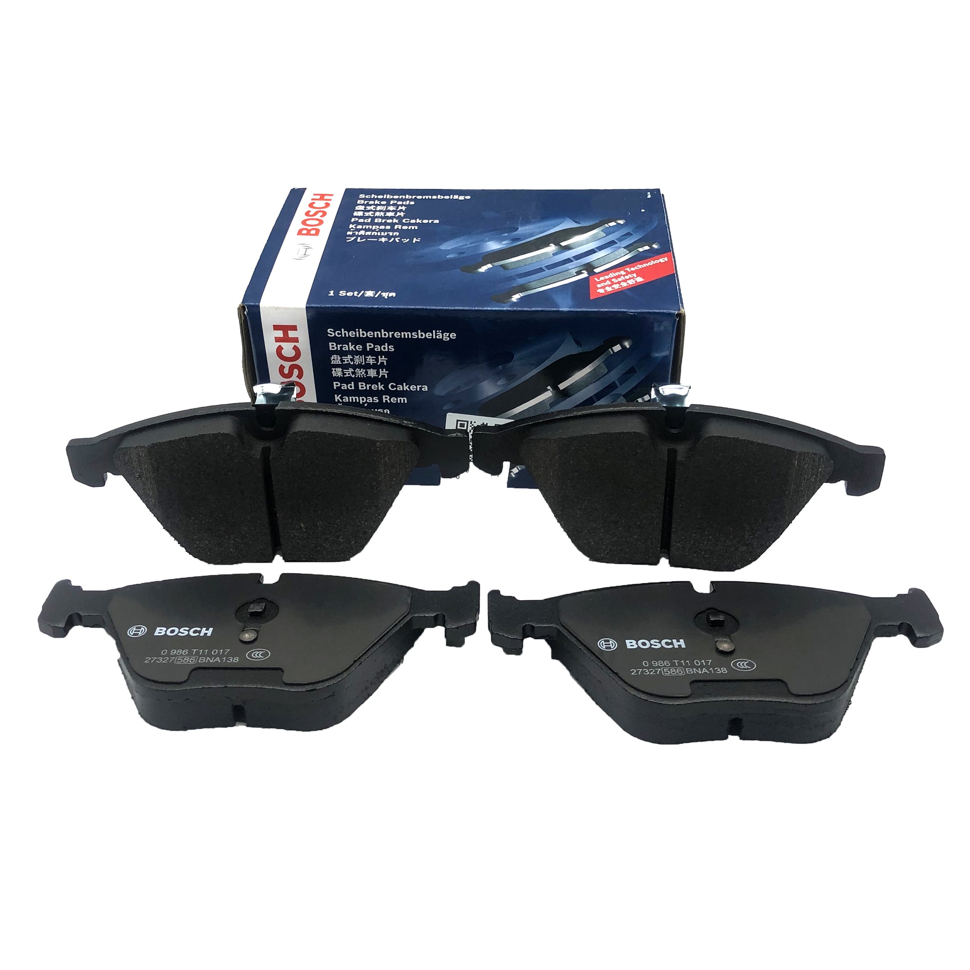 BOSCH Front Disc Brake Pad Set 0986T11017 image 1 Candru