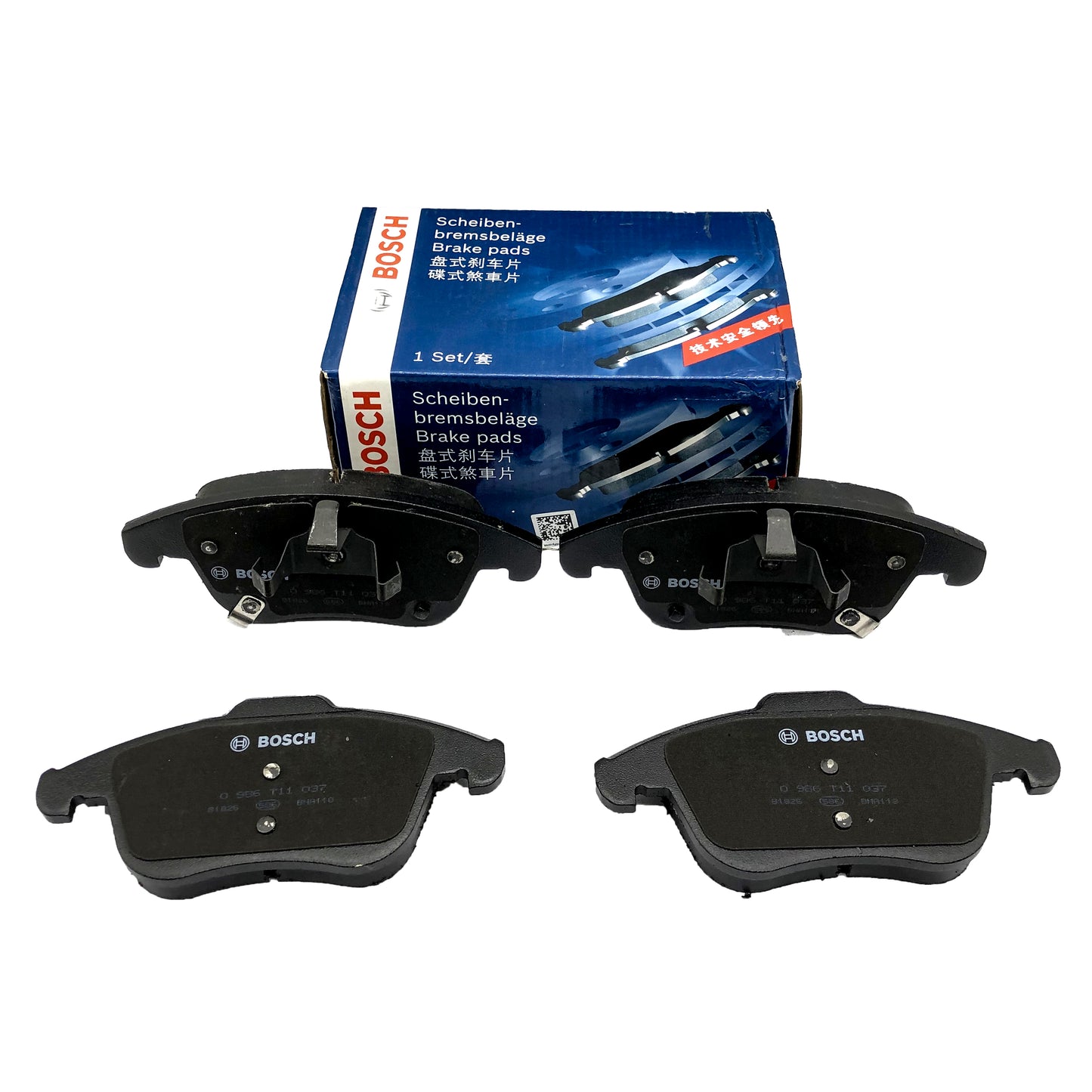 BOSCH Front Disc Brake Pad Set 0986T11037 image 1 Candru