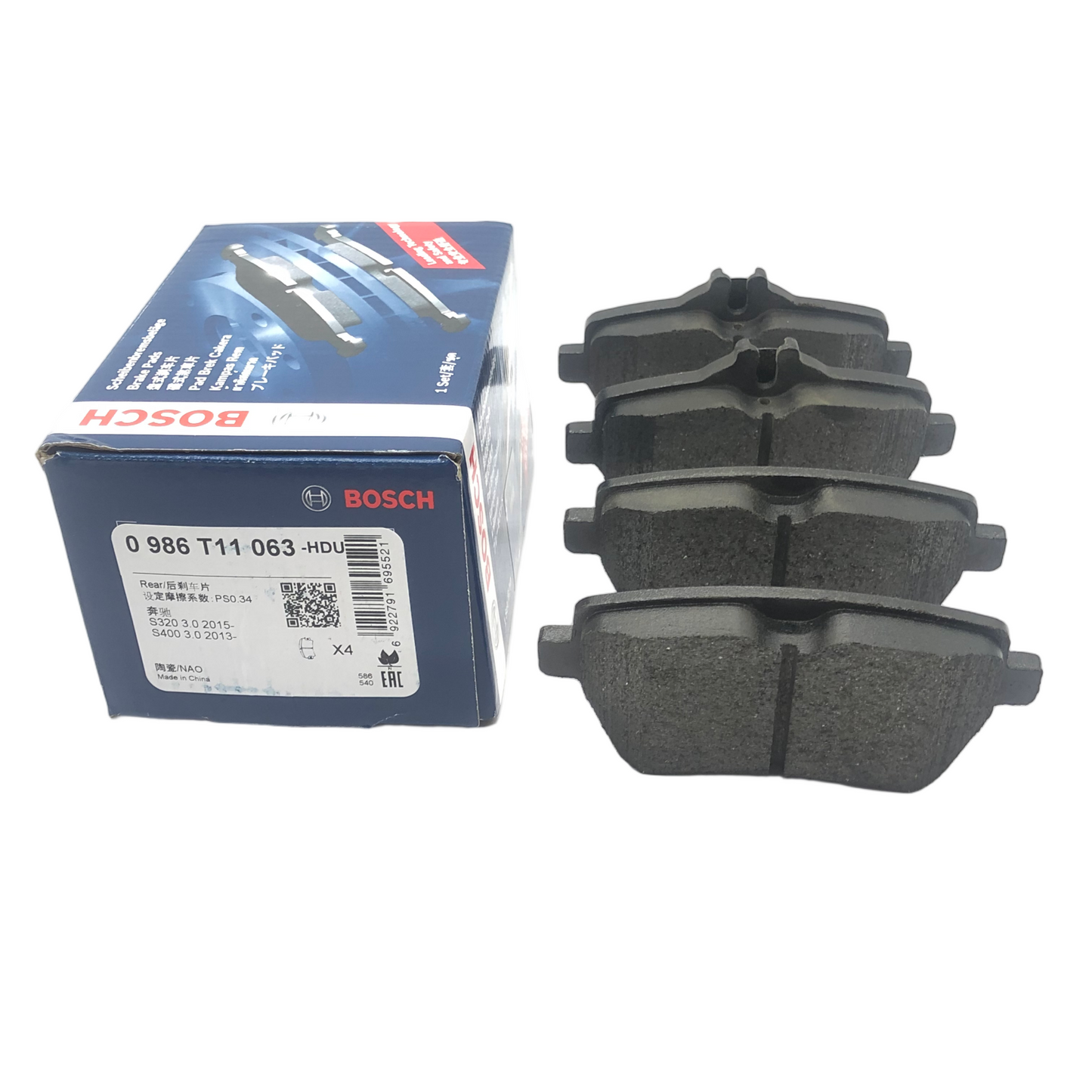 BOSCH Rear Disc Brake Pad Set 0986T11063