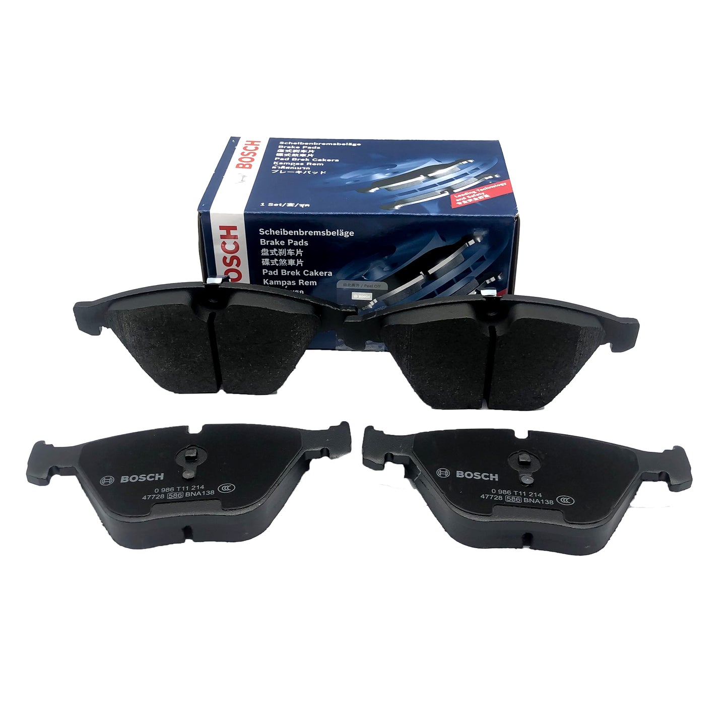BOSCH Front Disc Brake Pad Set 0986T11214 image 1 Candru