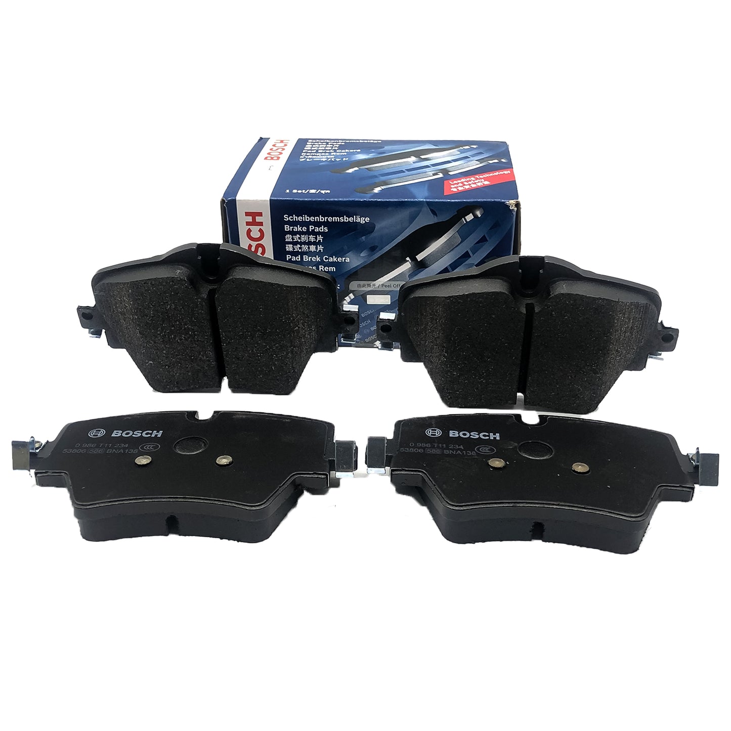 BOSCH Front Disc Brake Pad Set 0986T11234 image 1 Candru