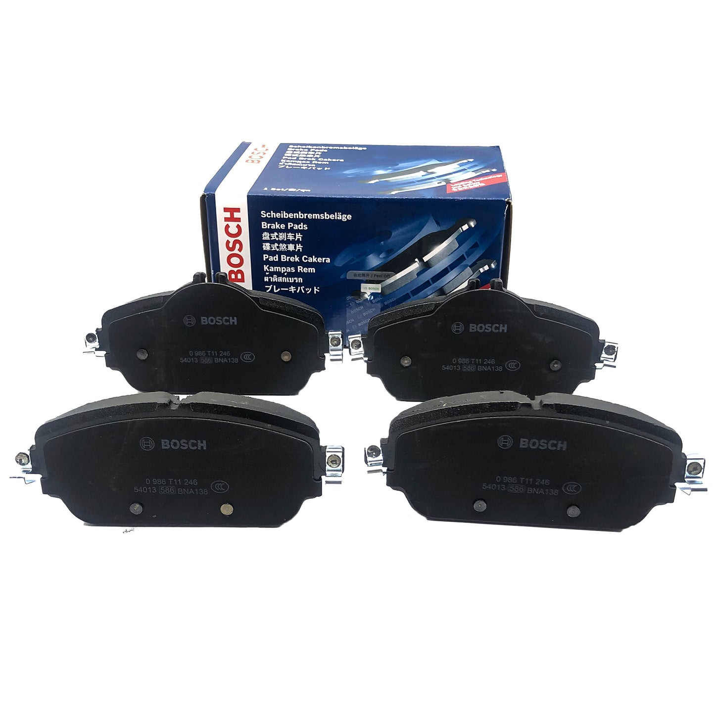 BOSCH Front Disc Brake Pad Set 0986T11246 image 1 Candru