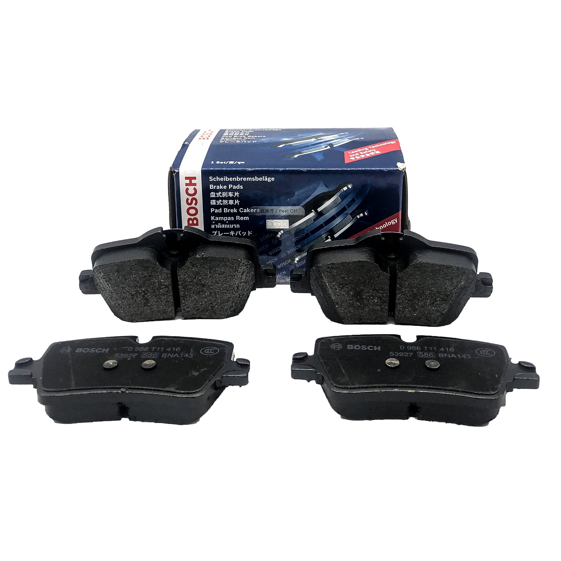 BOSCH Rear Disc Brake Pad Set 0986T11416 image 1 Candru