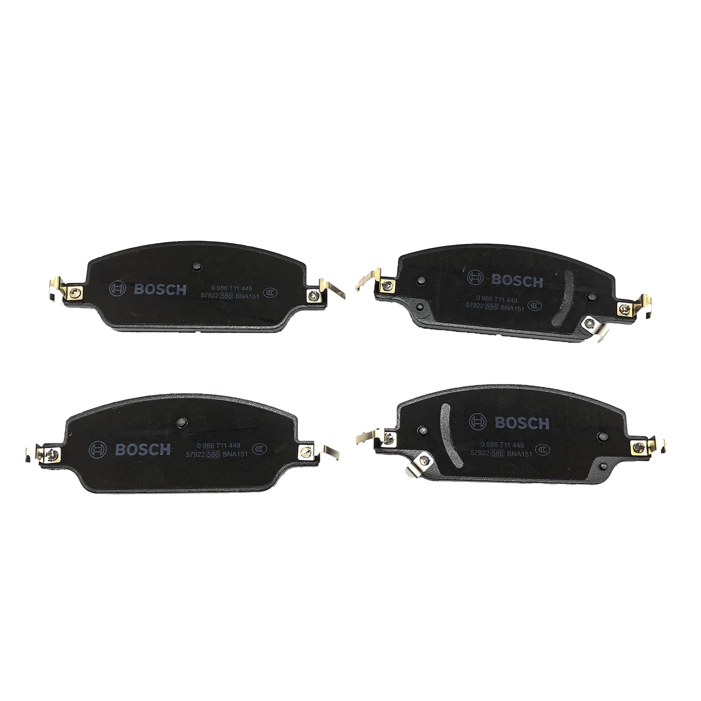 BOSCH Front Semi-Metallic Disc Brake Pad Set 0986T11449 image 2 Candru