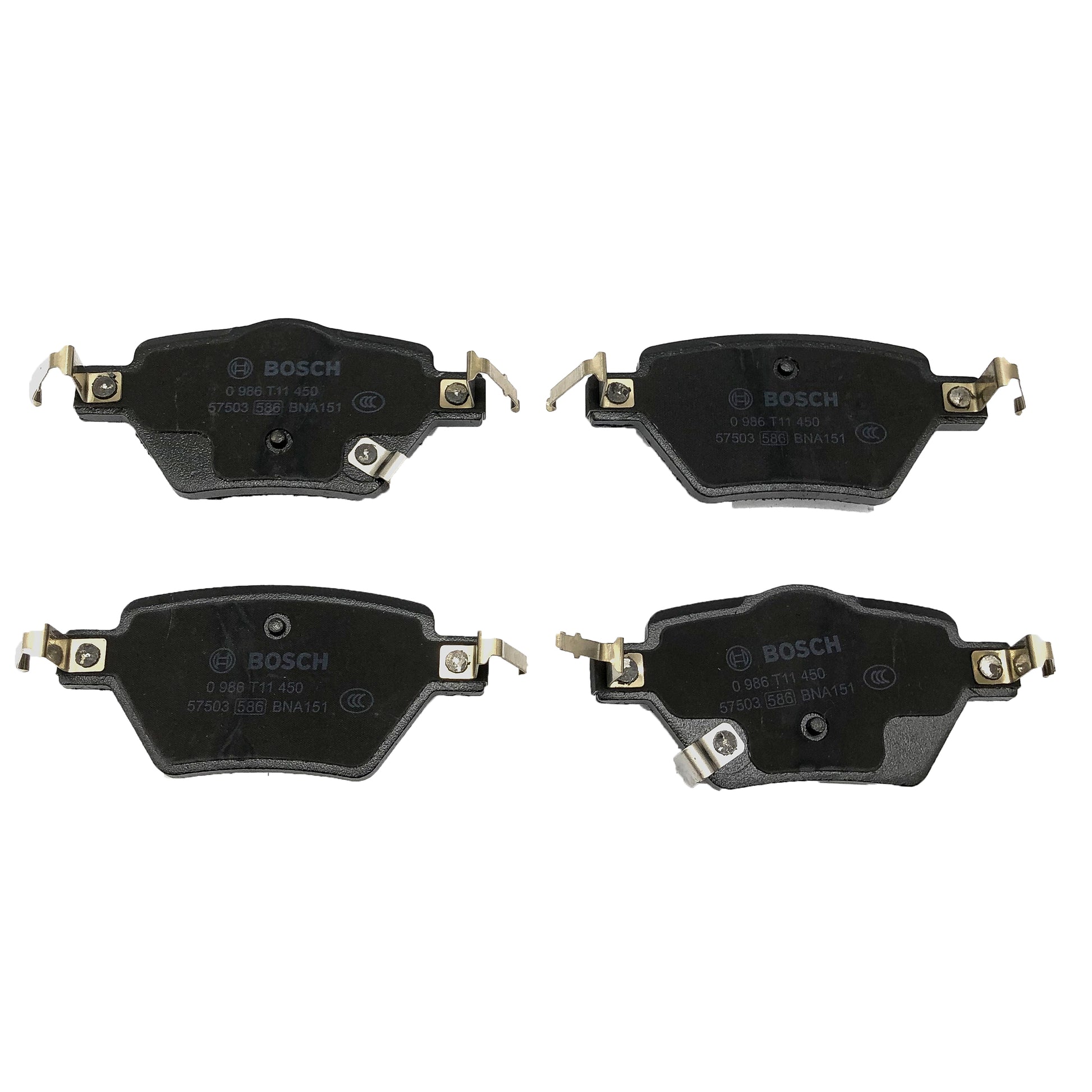 BOSCH Rear Low-Metal Disc Brake Pad Set 0986T11450 image 2 Candru