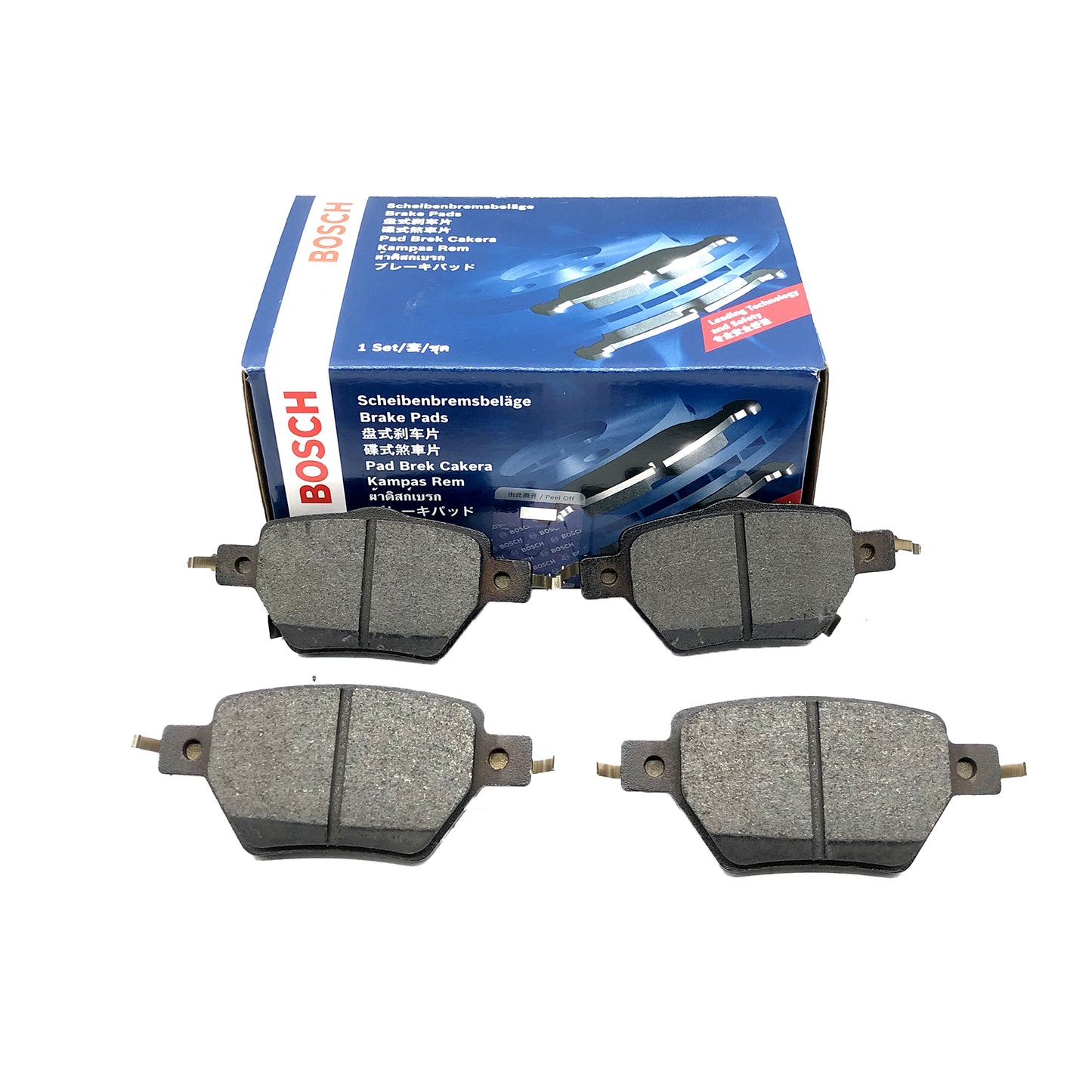BOSCH Rear Low-Metal Disc Brake Pad Set 0986T11463 image 1 Candru