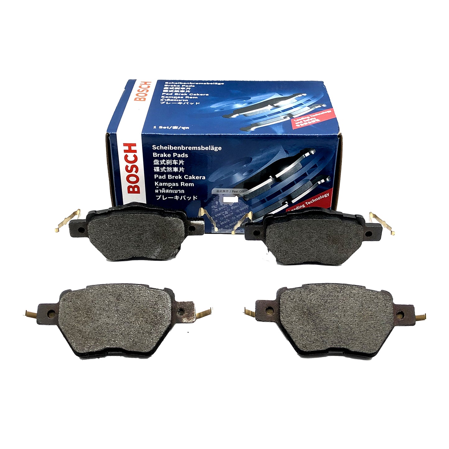 BOSCH Rear Low-Metal Disc Brake Pad Set 0986T11464 image 1 Candru