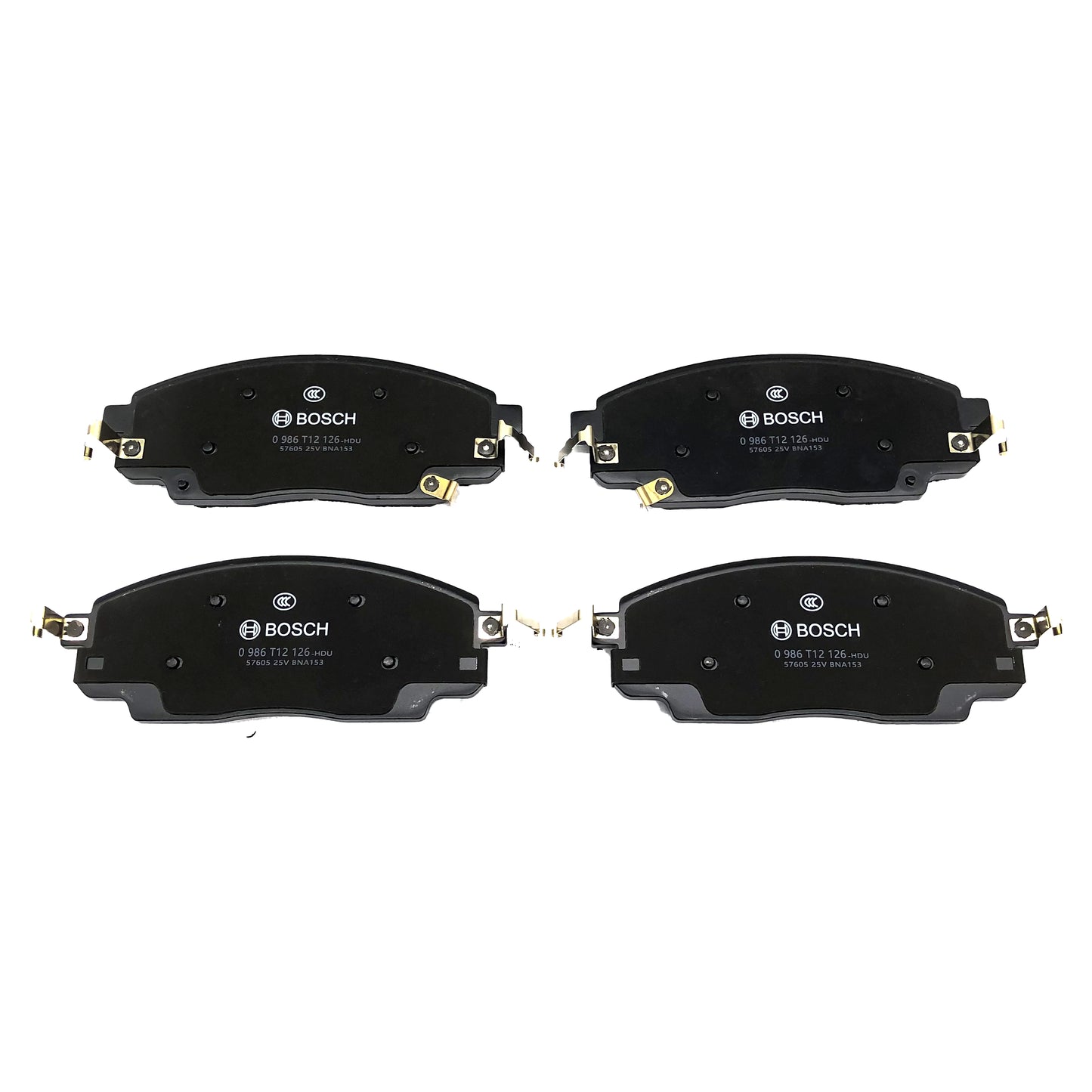 BOSCH Front Disc Brake Pad Set 0986T12126 image 2 Candru