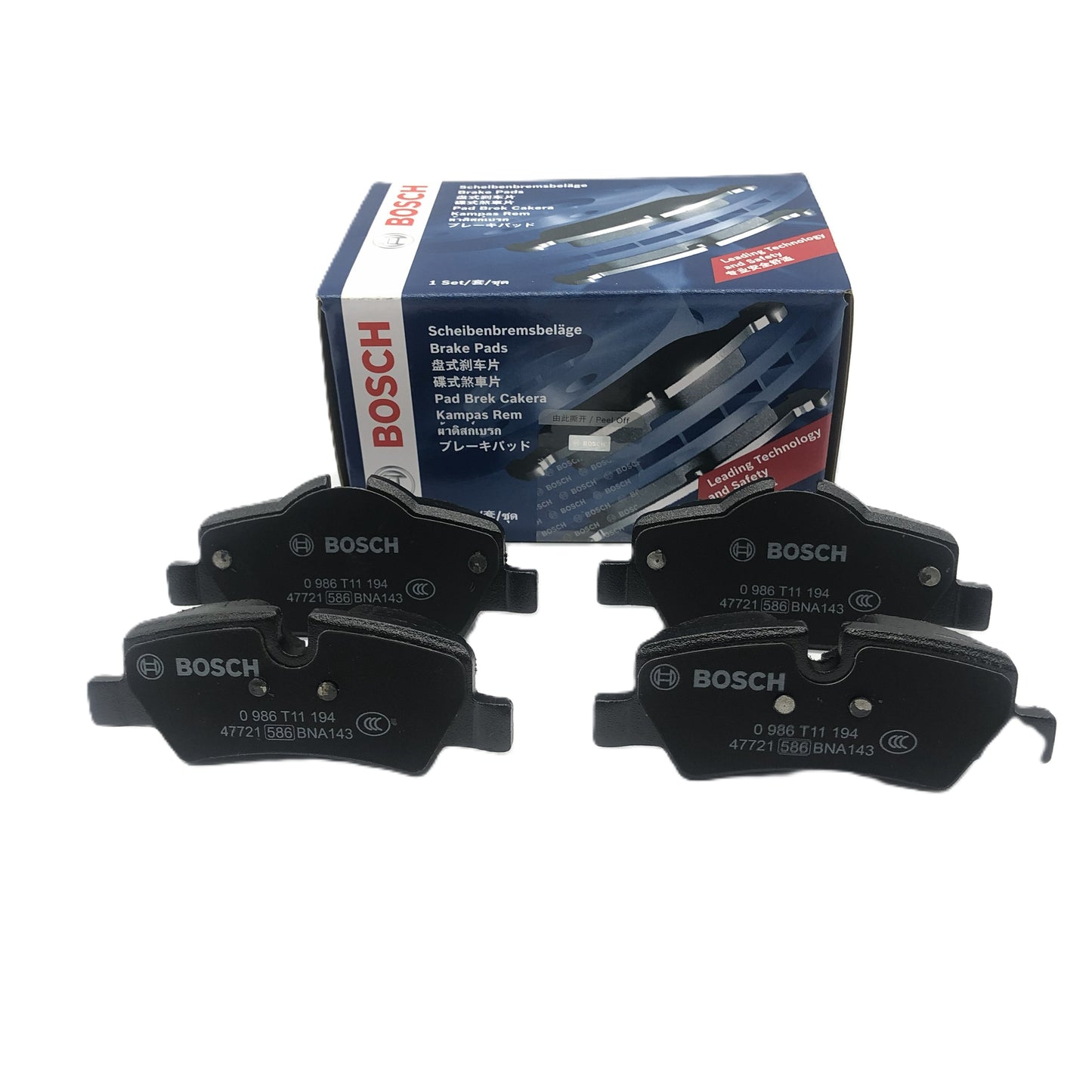 BOSCH Rear Disc Brake Pad Set 0986T11194
