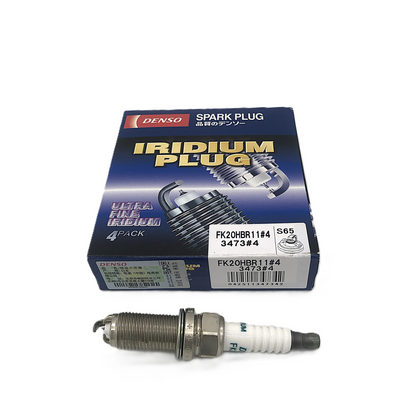 DENSO 3-Ground Electrodes Double Needle Iridium Spark Plug FK20HBR11 image 1 Candru