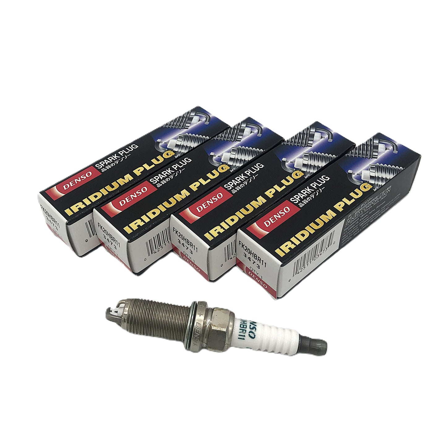 DENSO 3-Ground Electrodes Double Needle Iridium Spark Plug FK20HBR11 image 3 Candru