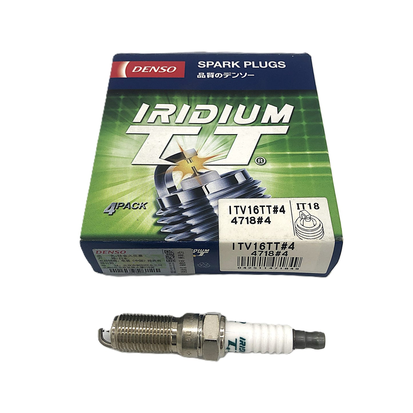 DENSO Iridium TT Spark Plug ITV16TT 4718