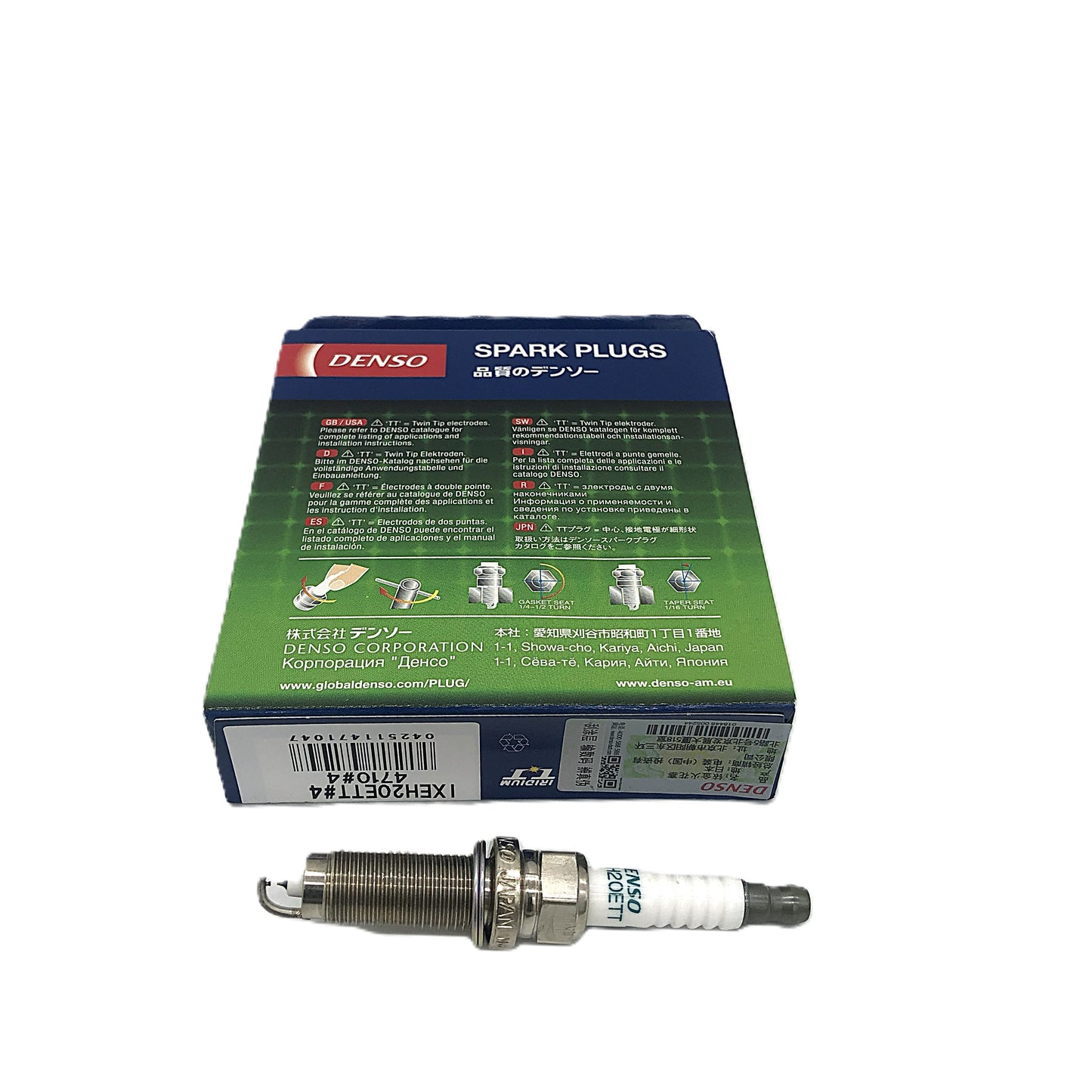 DENSO Iridium TT Spark Plug IXEH20ETT 4710