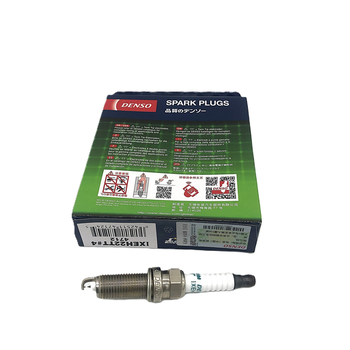 DENSO Iridium TT Spark Plug IXEH22TT 4712
