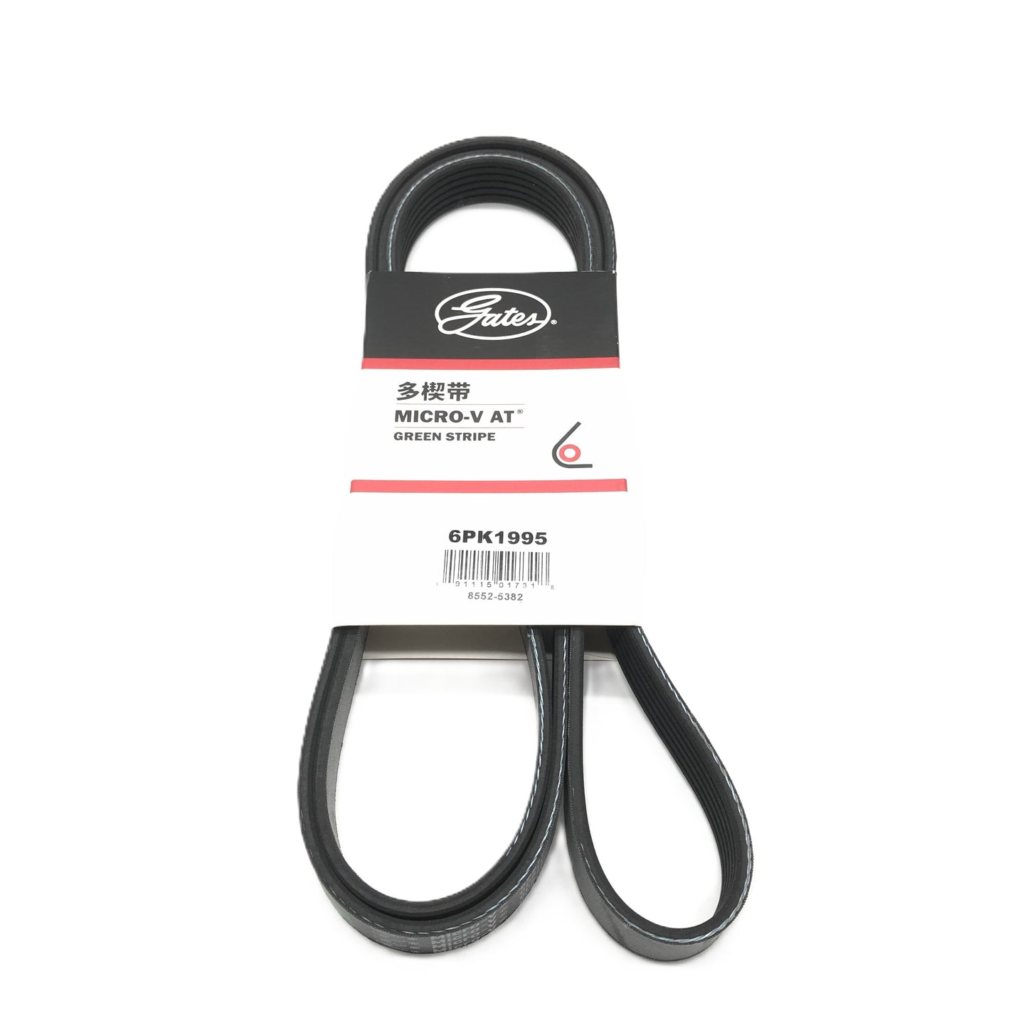 GATES Micro-V Serpentine Belt 6PK1995 image 1 Candru
