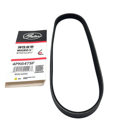 GATES Micro-V Serpentine Belt 4PK647SF