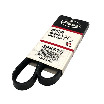 GATES Micro-V Serpentine Belt 4PK670