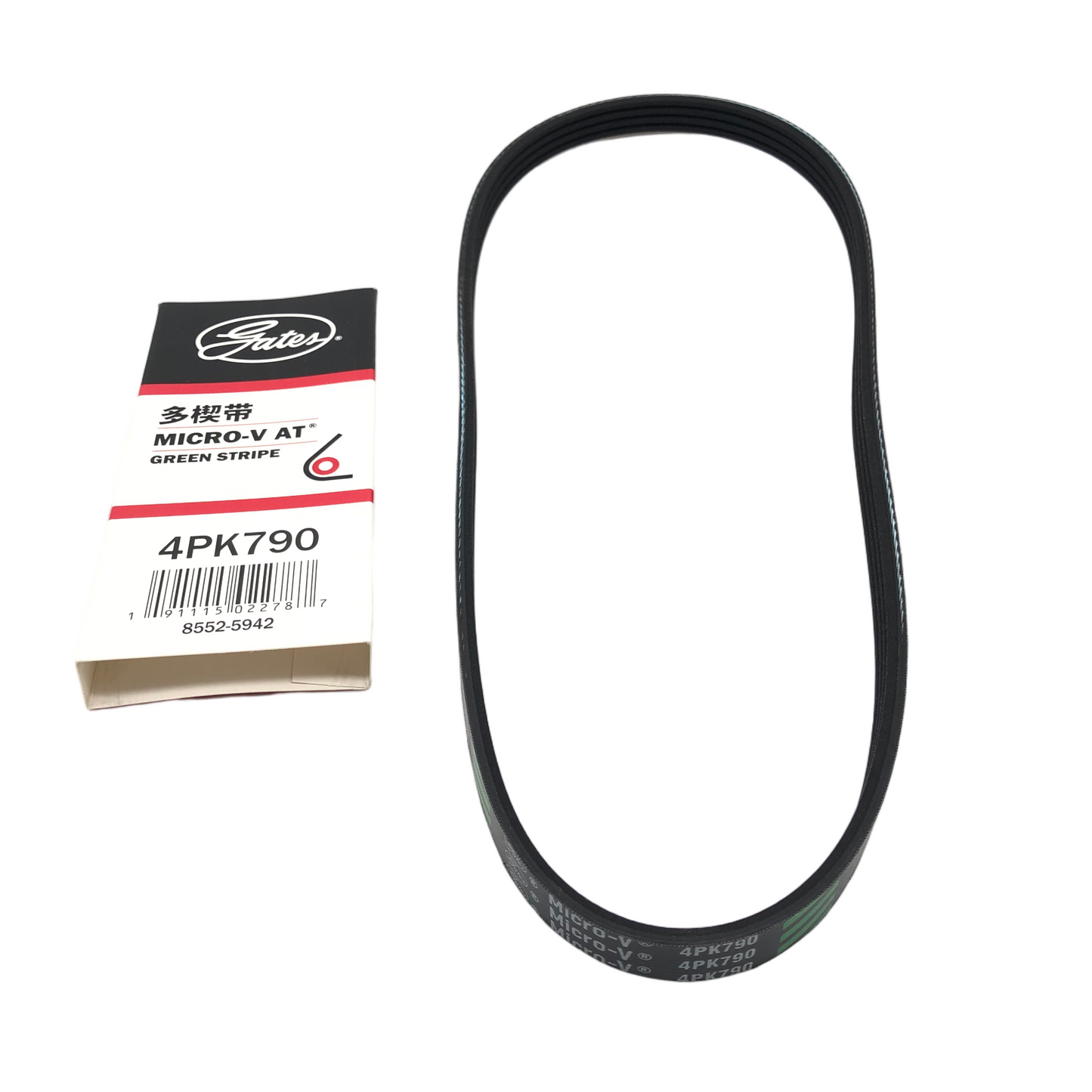 GATES Micro-V Serpentine Belt 4PK790