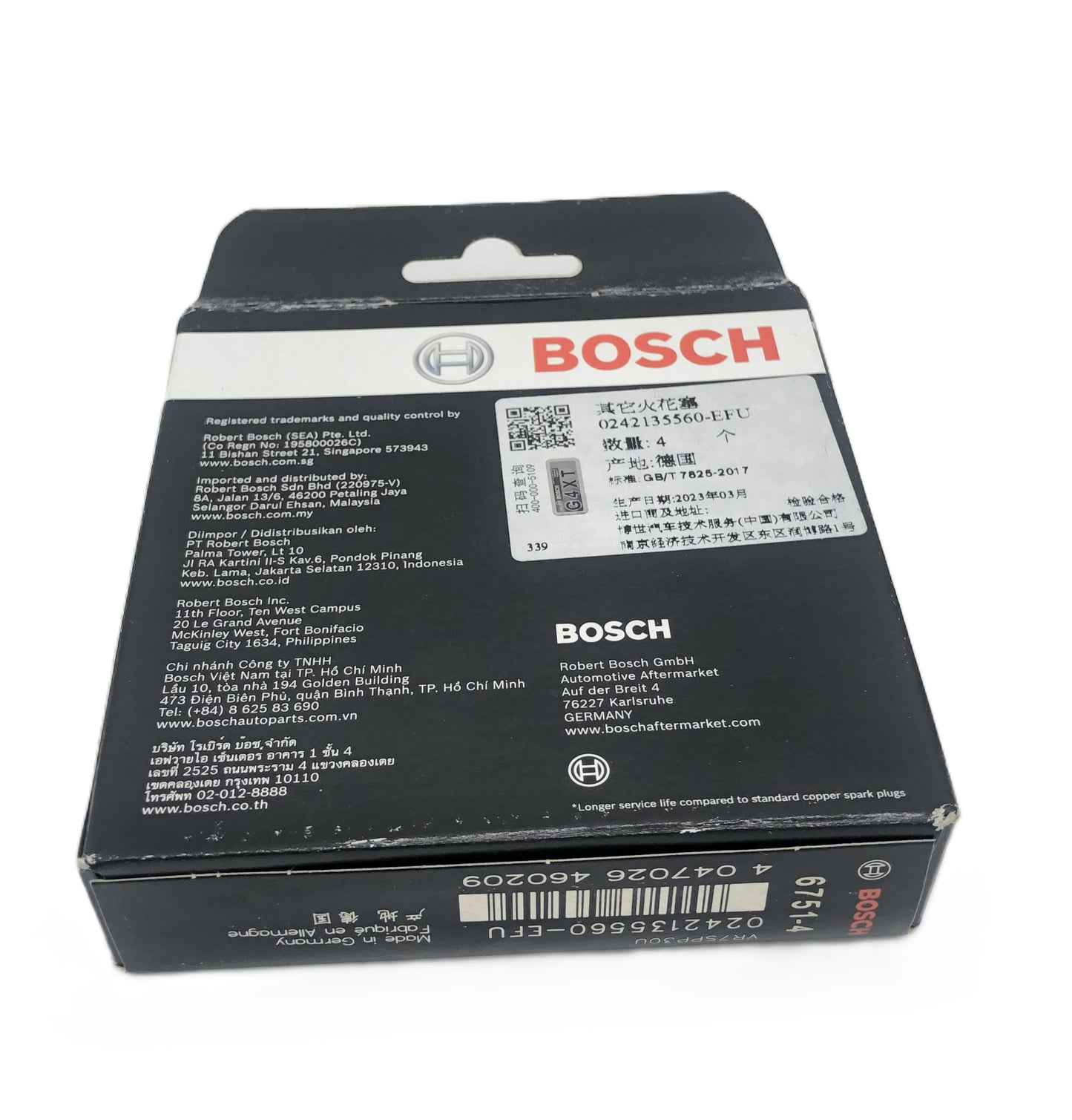 BOSCH Laser Platinum Spark Plug 0242135560 VR7SPP30U