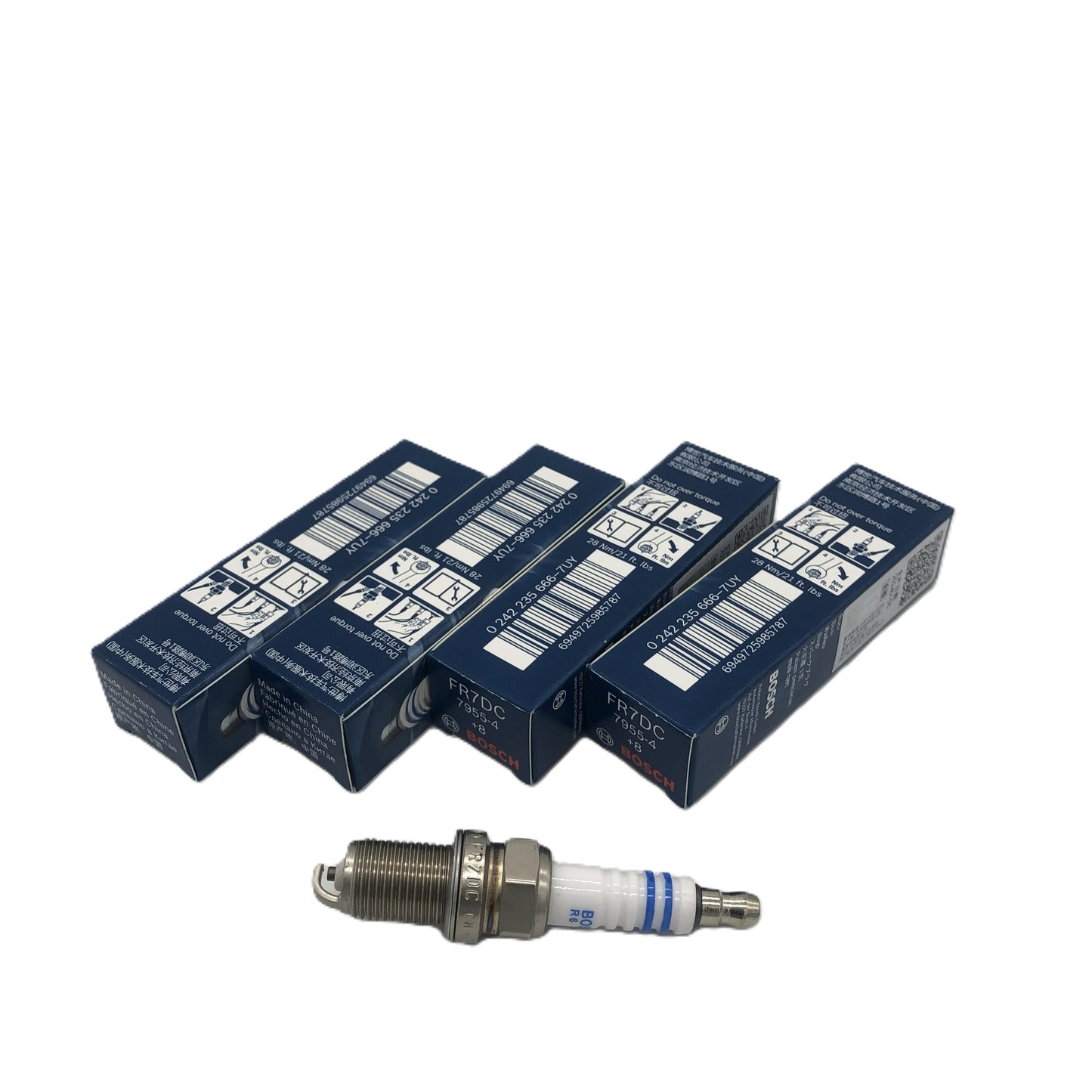 BOSCH Copper with Nickel Spark Plug 0242235666 FR7DC+